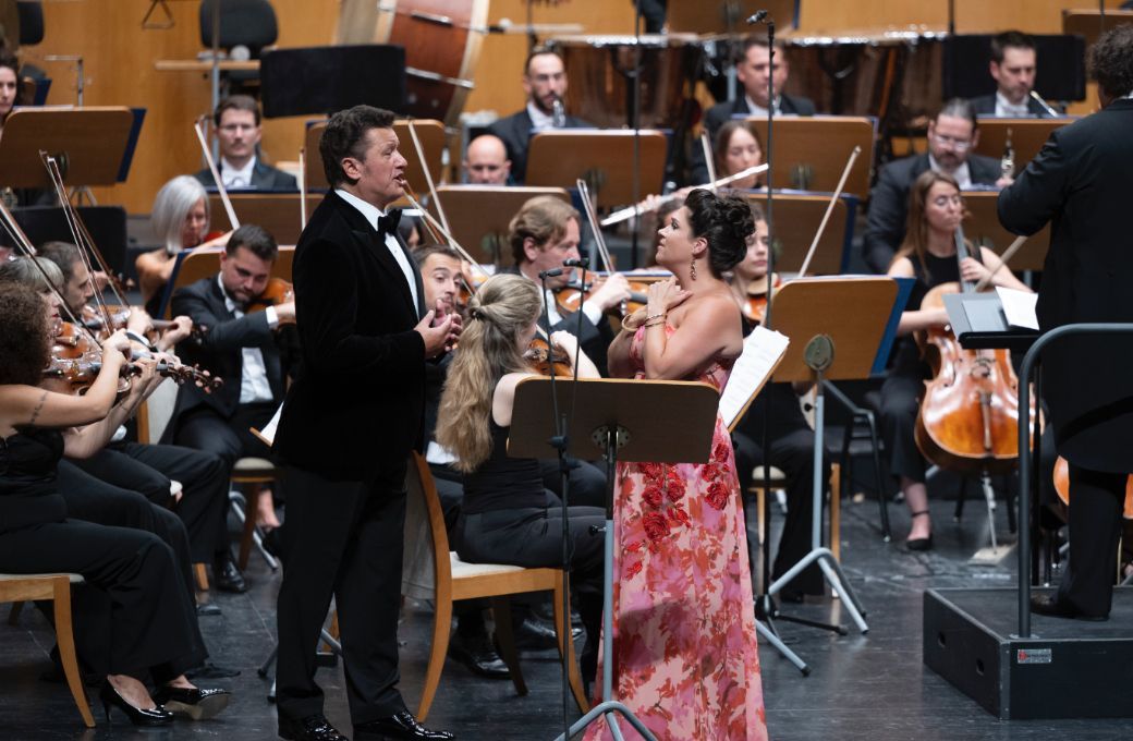 Piotr Beczała y Kathryn Lewek con la Bilbao Orkestra Sinfonikoa &copy; Pedro Puente | Festival Internacional de Santander