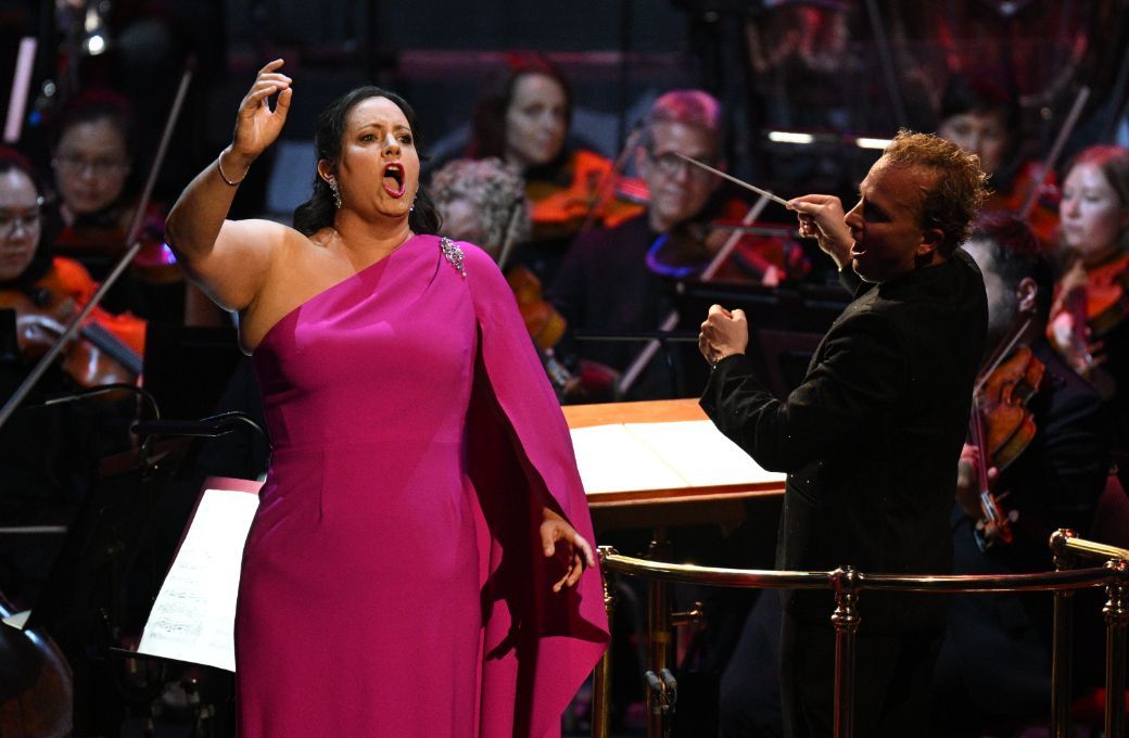 Elza van den Heever, Yannick N&eacute;zet-S&eacute;guin and the Met Orchestra &copy; BBC | Chris Christodoulou