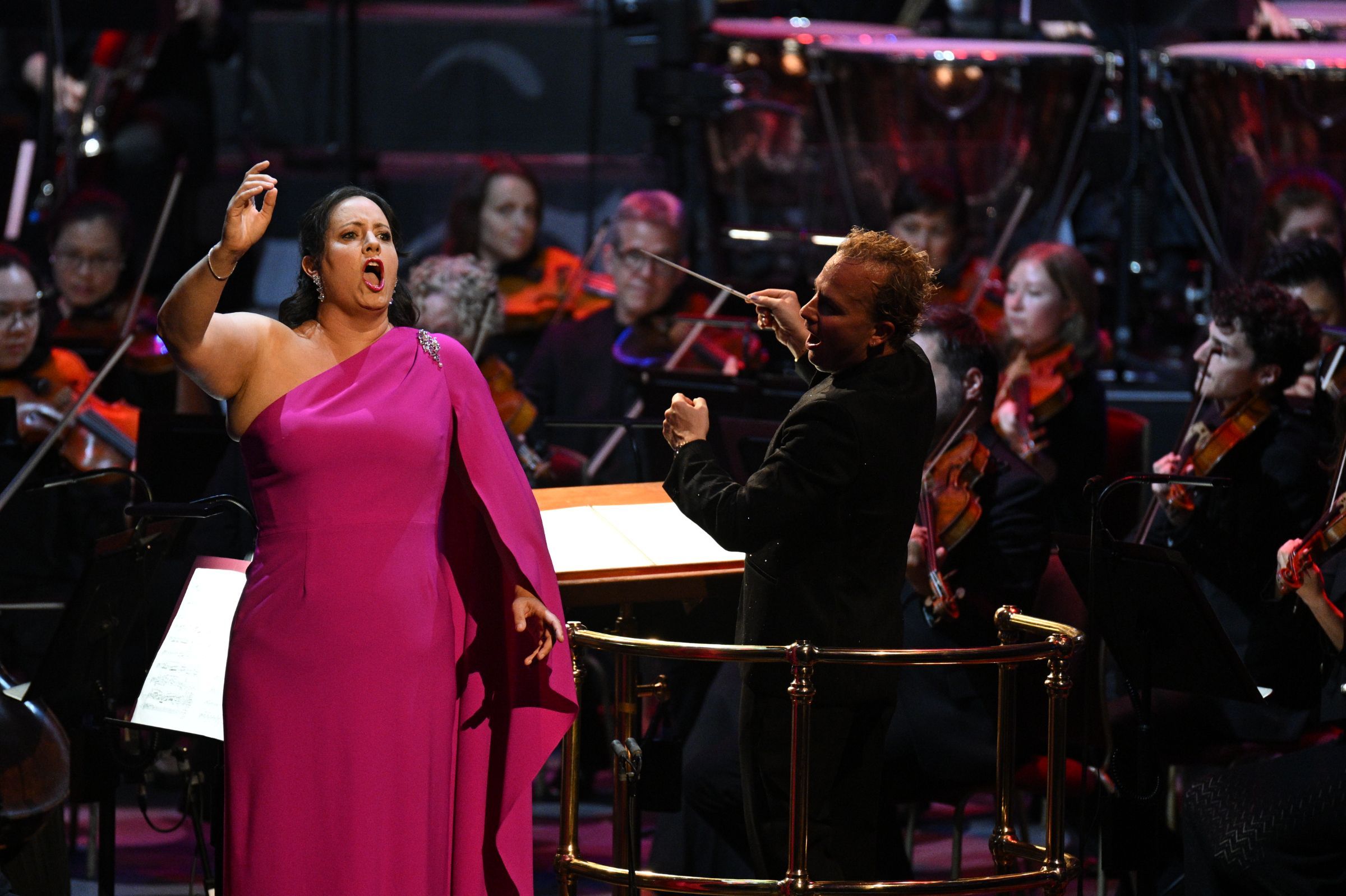 Elza van den Heever, Yannick Nézet-Séguin and the Met Orchestra &copy; BBC | Chris Christodoulou
