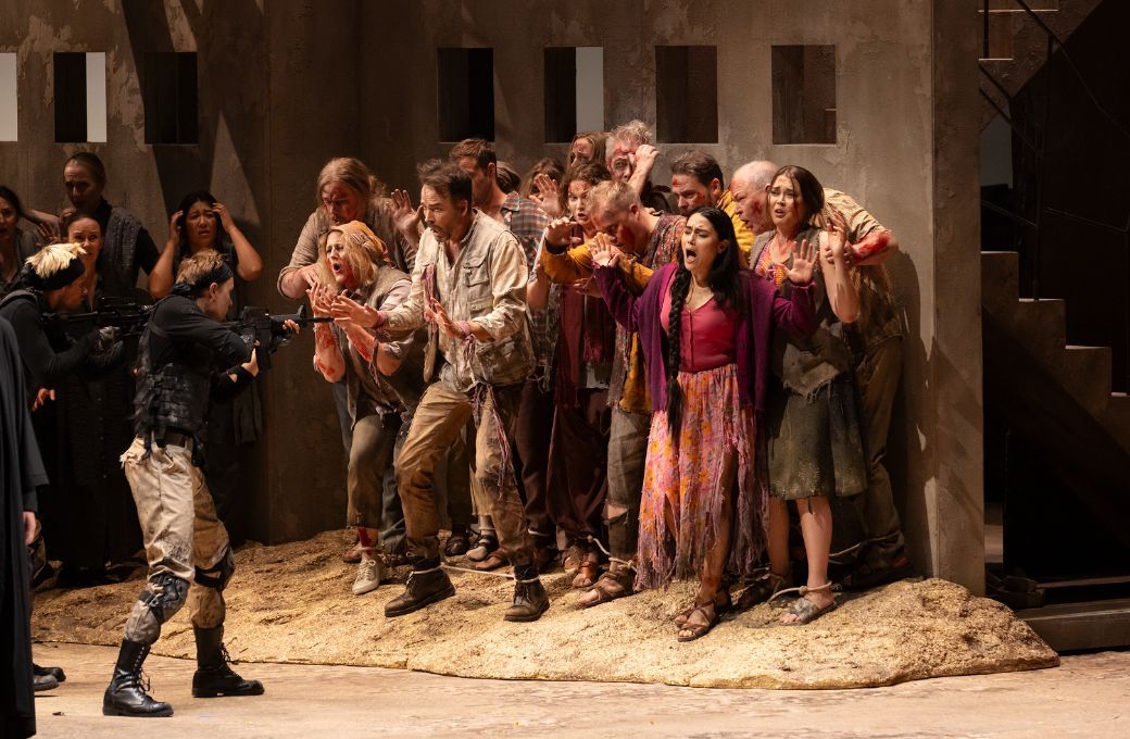 Tuomas Pursio (Amonasro) and Monica Zanettin (Aida) &copy; Emma Suominen