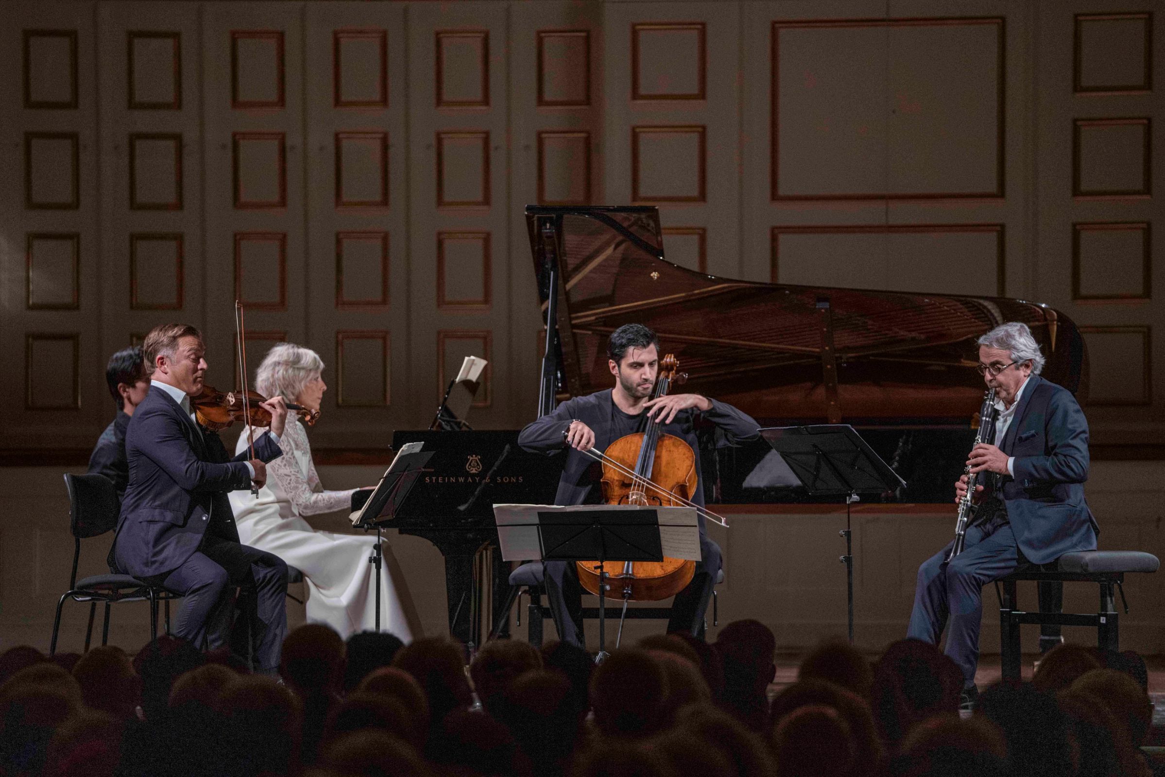 Renaud Capuçon, Hélène Mercier, Kian Soltani und Pascal Moraguès &copy; SF | Marco Borrelli