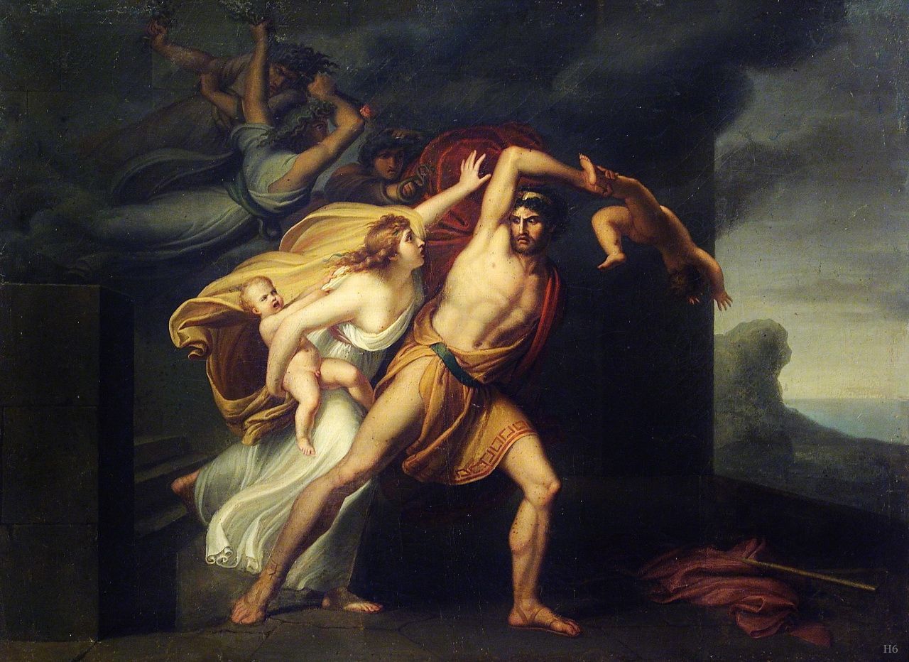 Ino and Athamas in Arcangelo Migliarini’s <i>Athamas Seized by the Furies</i> &copy; Accademia di San Luca | Wikimedia Commons