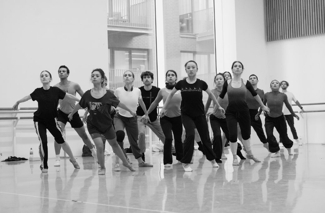 English National Ballet rehearse Micaela Taylor&rsquo;s <i>Bow Out</i> for Rhythm Riot &copy; Isabella Turolla