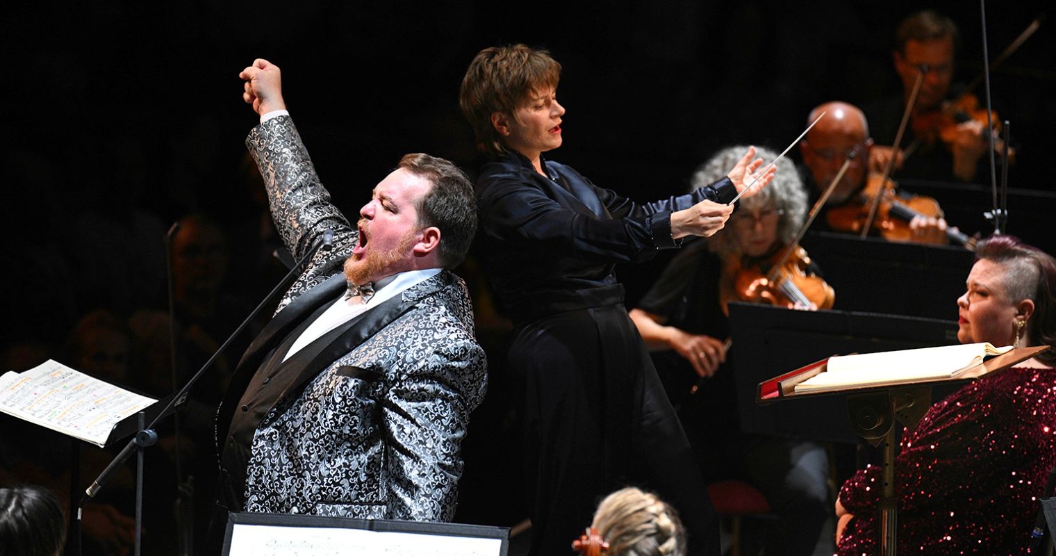 Jamie Barton and Clay Hilley ride the waves for Mahler’s epic farewell © BBC | Chris Christodoulou
