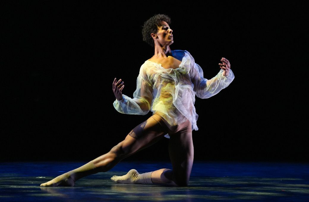 Jakob Wheway Hughes in Ashley Coupal&rsquo;s <i>Liminal</i> for Emerging Dancer 2026 &copy; English National Ballet, Isabella Turolla