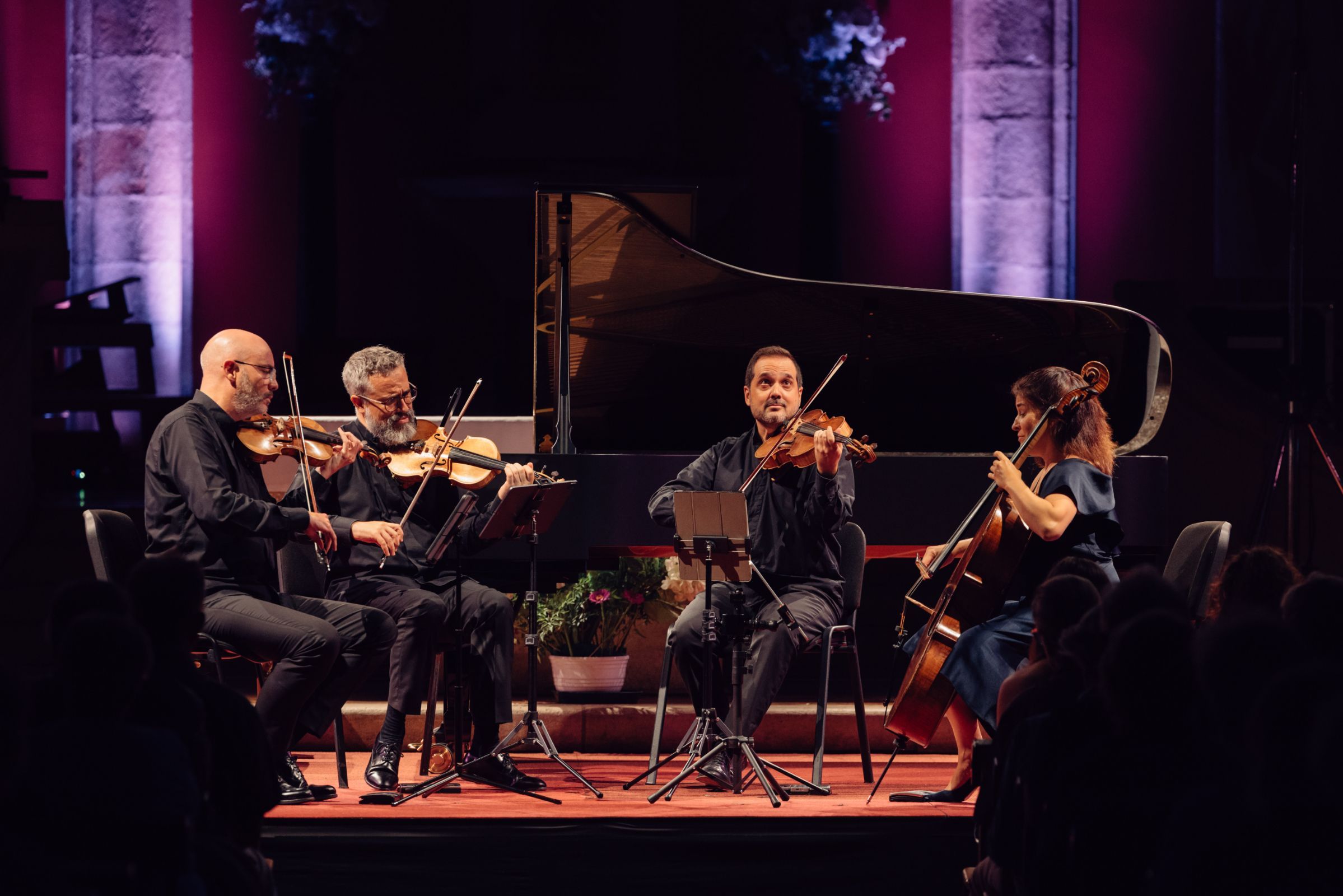 Le Quatuor Quiroga à Urrugne &copy; Festival Ravel / Mathias Bracho Lapeyre