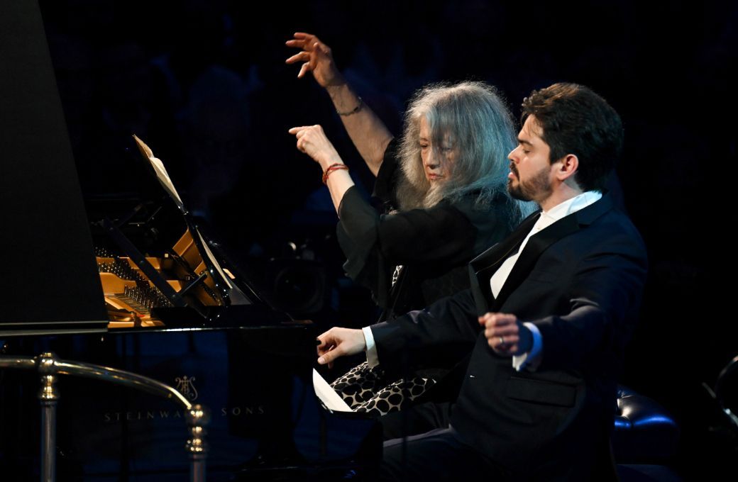 Martha Argerich and Lahav Shani &copy; BBC | Chris Christodoulou