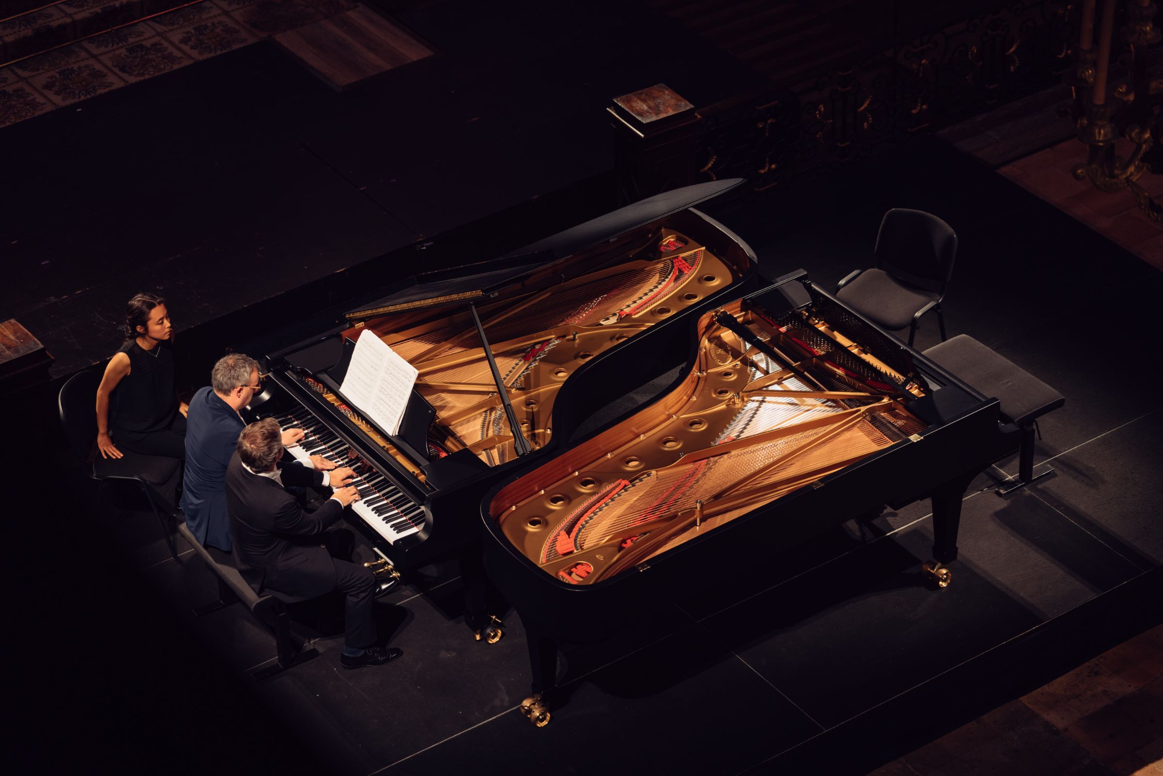 Jean-Frédéric Neuburger et Bertrand Chamayou au Festival Ravel &copy; Festival Ravel / Mathias Bracho Lapeyre