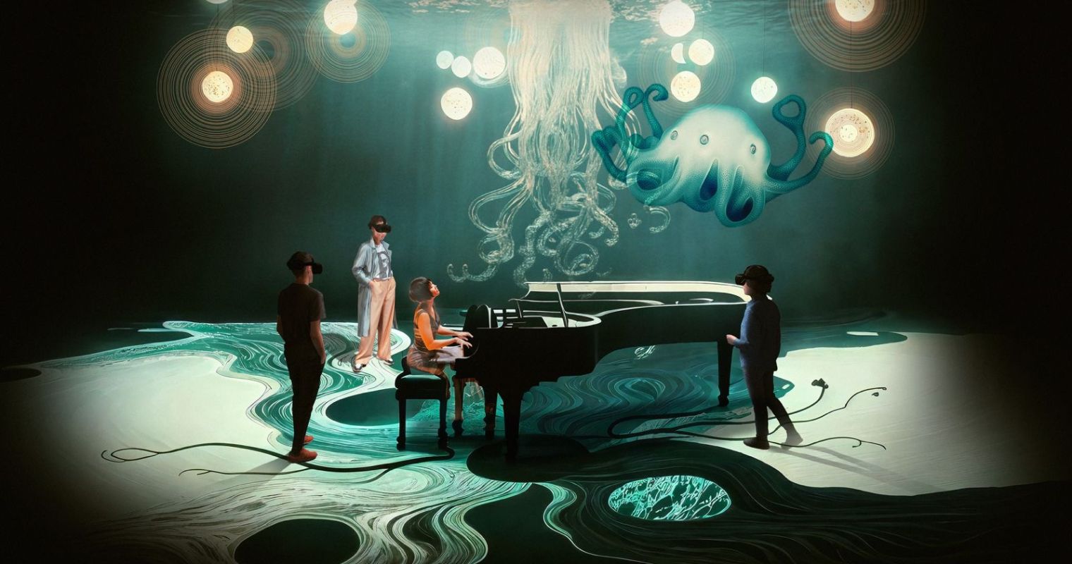 Playing with Fire, fiddling with headsets: an Immersive Odyssey with Yuja Wang © Clément Deneux