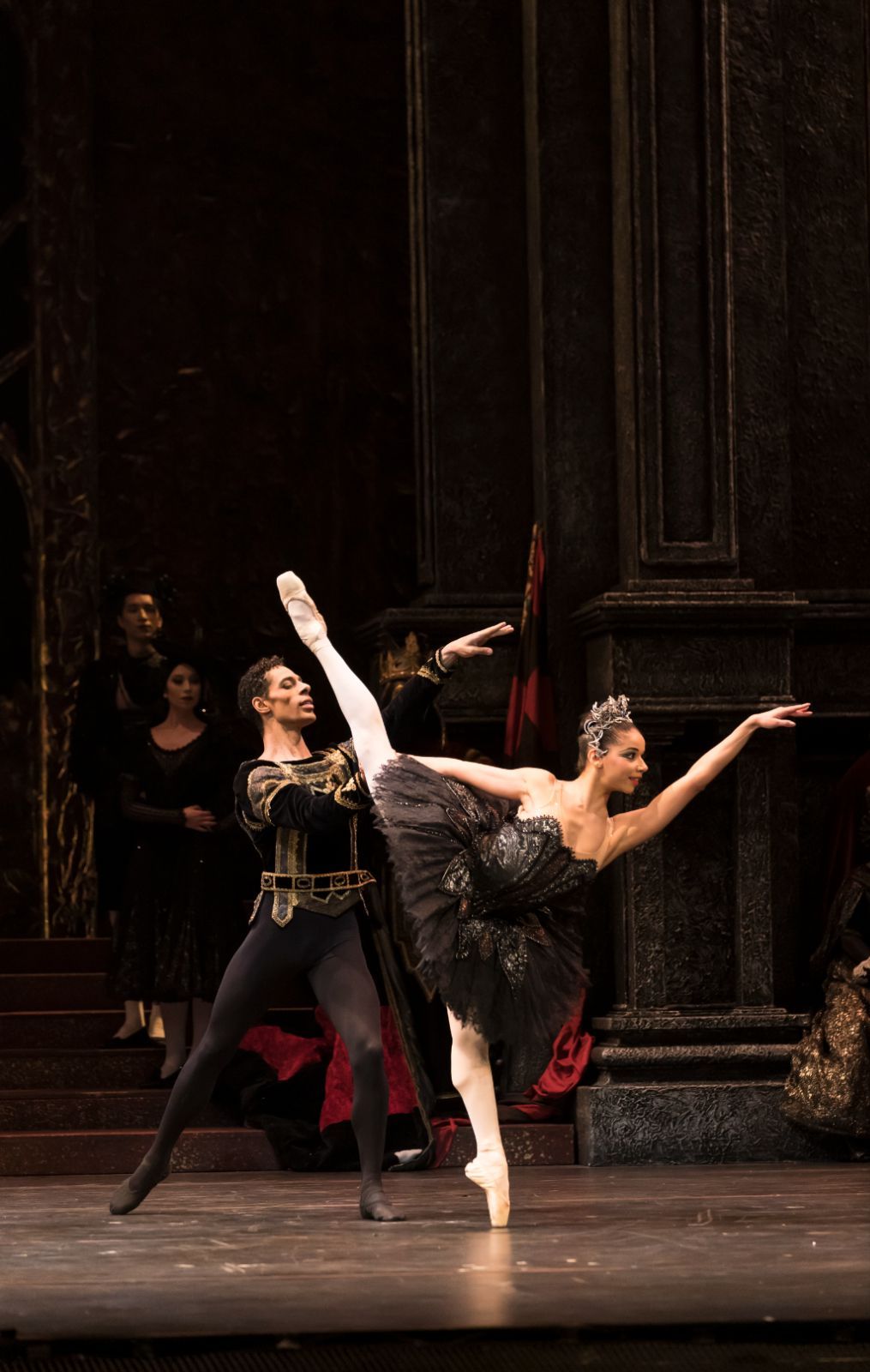 Tyrone Singleton as Siegfried and Céline Gittens as Odile in <i>Swan Lake</i> © Bill Cooper