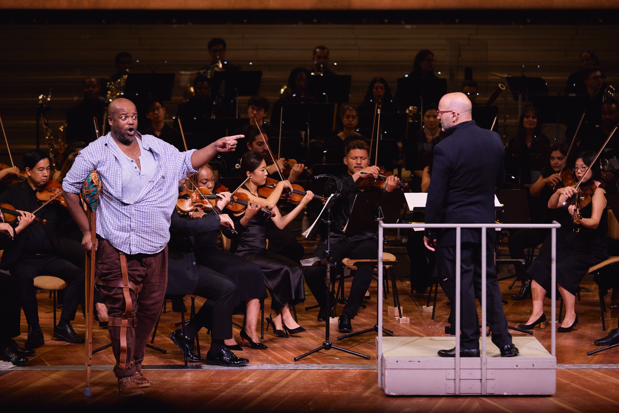 Siyabulela Ntlale (Porgy), Enrique Mazzola and Chineke! Orchestra © Berliner Festspiele, Foto: Fabian Schellhorn
