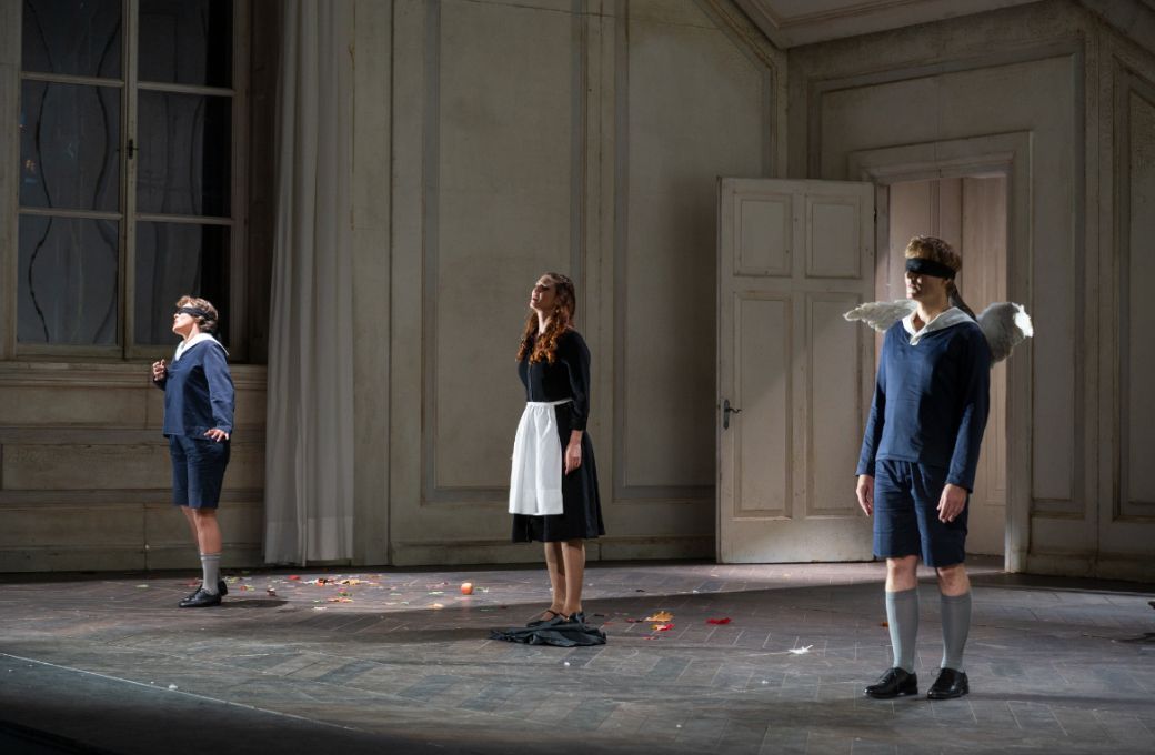 Elmina Hasan (Cherubino), Martina Russomanno (Susanna) and Uli Kirsch (Cherubino) &copy; Fabrizio Sansoni | Teatro dell'Opera di Roma