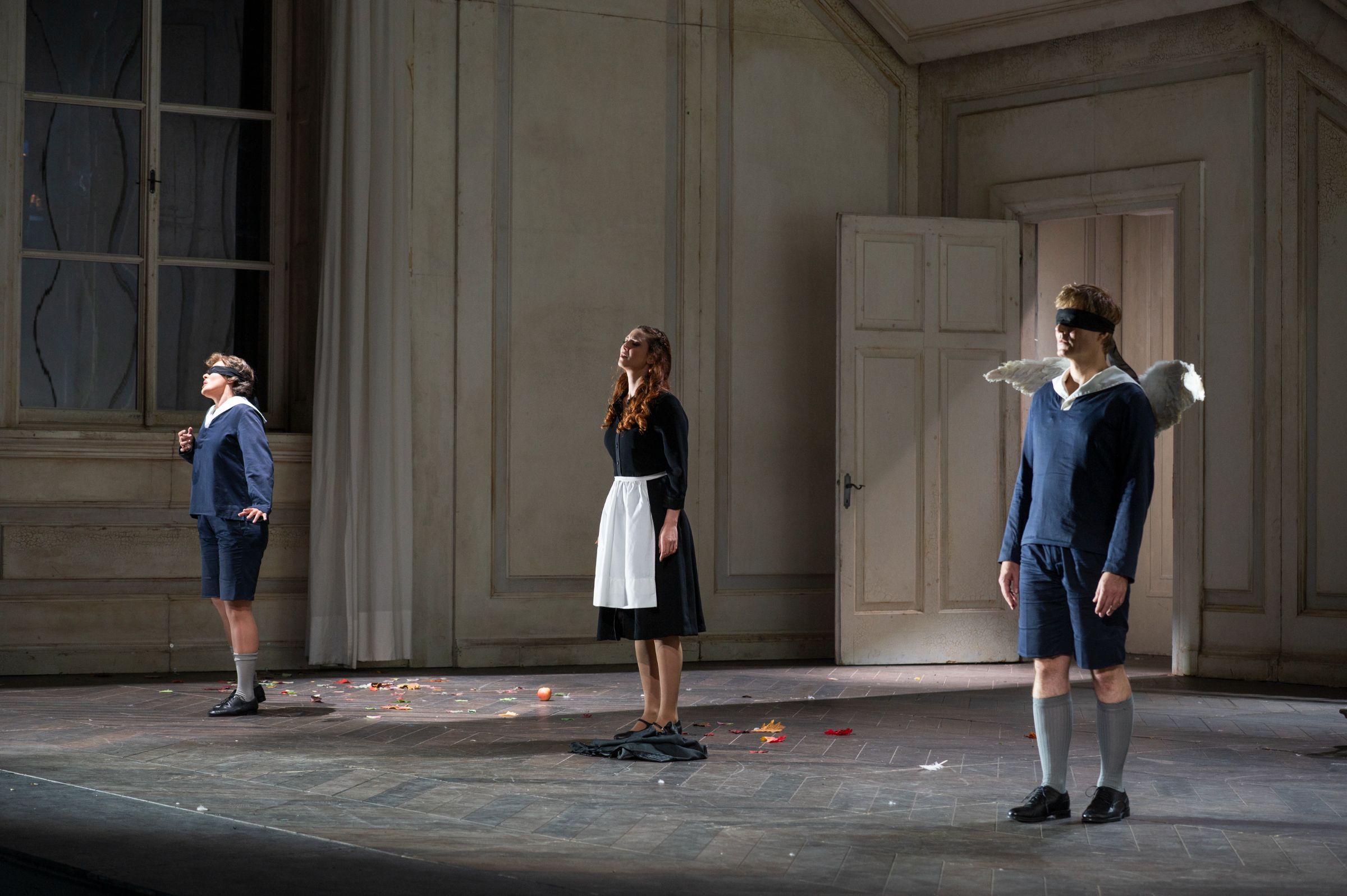 Elmina Hasan (Cherubino), Martina Russomanno (Susanna) and Uli Kirsch (Cherubino) &copy; Fabrizio Sansoni | Teatro dell'Opera di Roma
