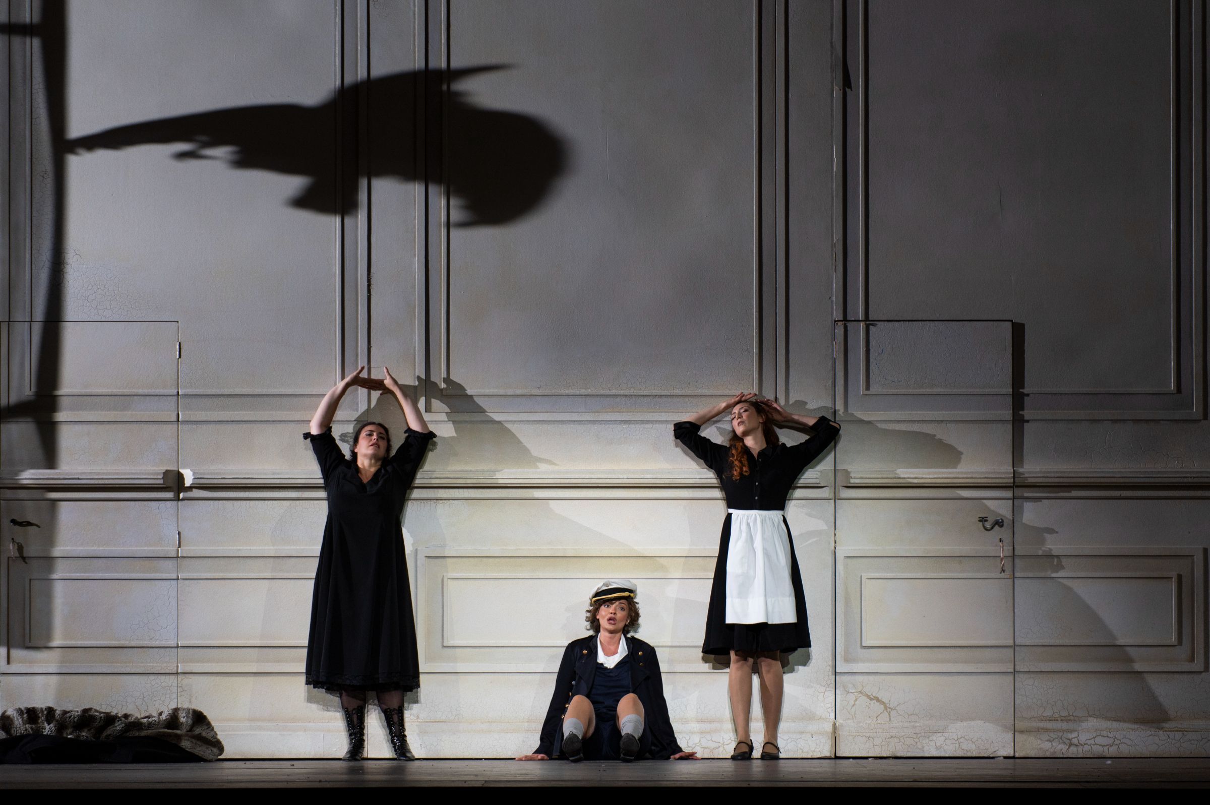 Roberta Mantegna (Countess Almaviva), Elmina Hasan (Cherubino) and Martina Russomanno (Susanna) &copy; Fabrizio Sansoni | Teatro dell'Opera di Roma