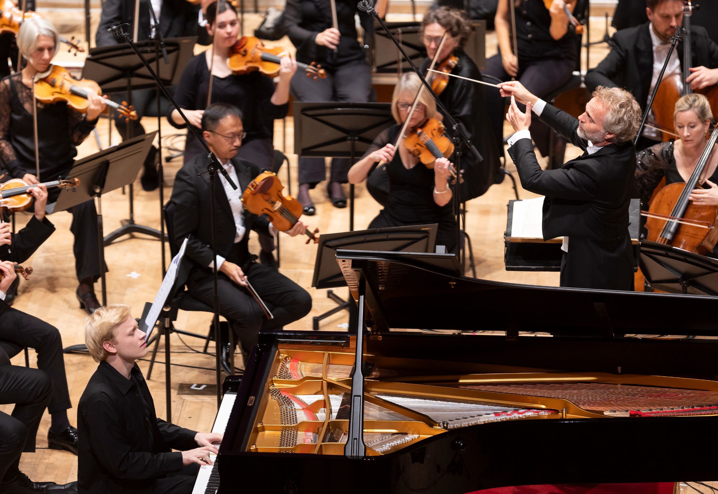 Alexander Malofeev, Thomas Søndergård and the RSNO &copy; Martin Shields