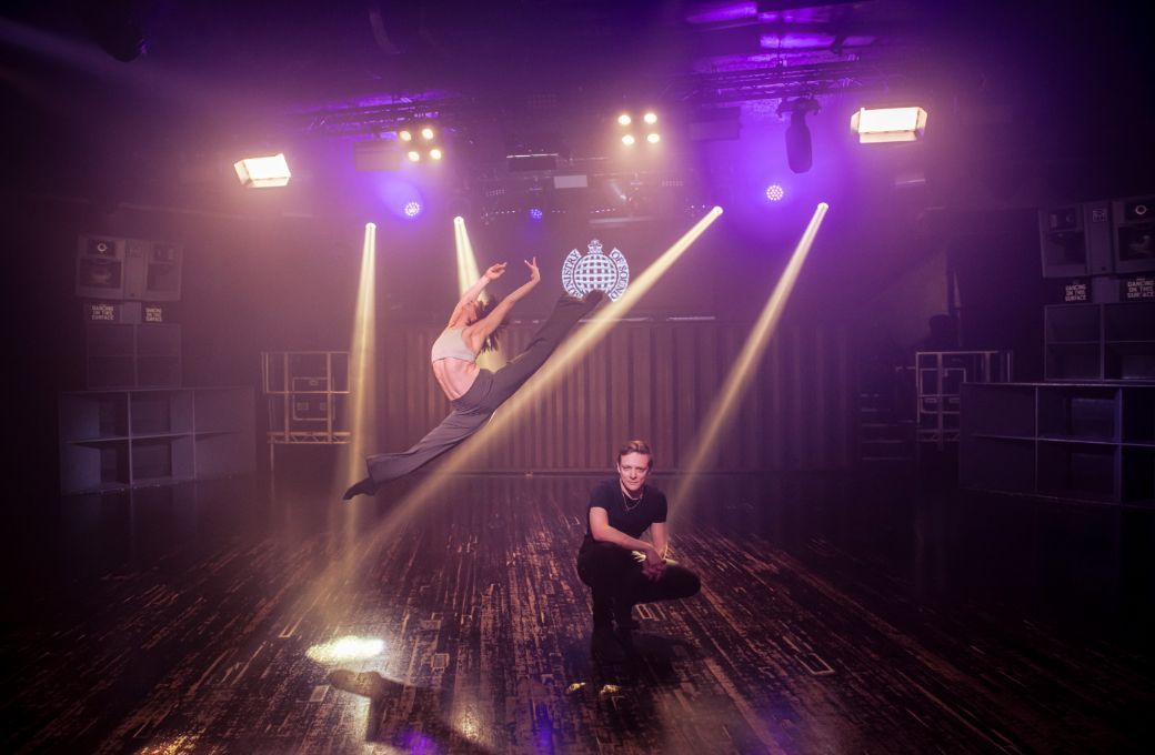 Felicity Chadwick and Jamiel Devernay-Laurence rehearsing Ballet Nights at the Ministry of Sound &copy; Viktor Erik Emanuel