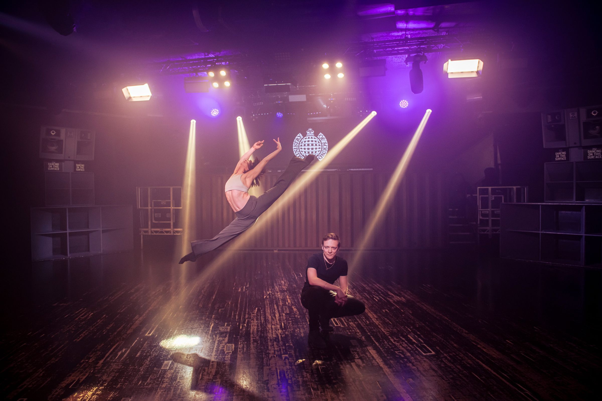 Felicity Chadwick and Jamiel Devernay-Laurence rehearsing Ballet Nights at the Ministry of Sound &copy; Viktor Erik Emanuel