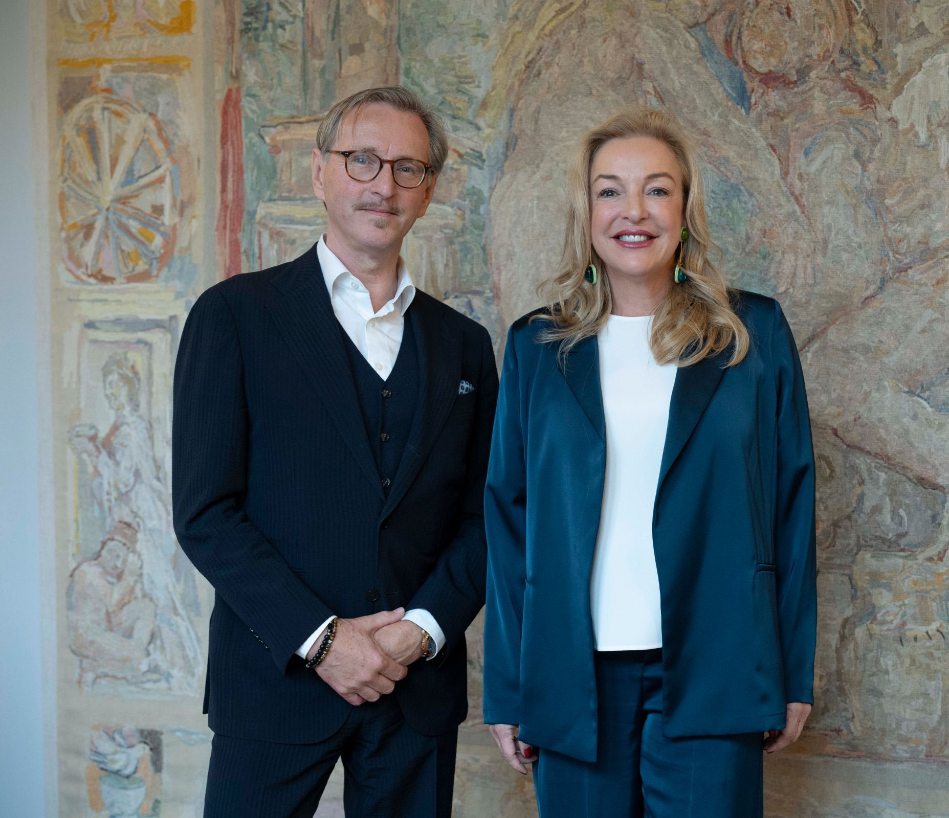 Designated Artistic Director Peter de Caluwe and Kristina Hammer, President of the Salzburg Festival &copy; SF/Jan Friese