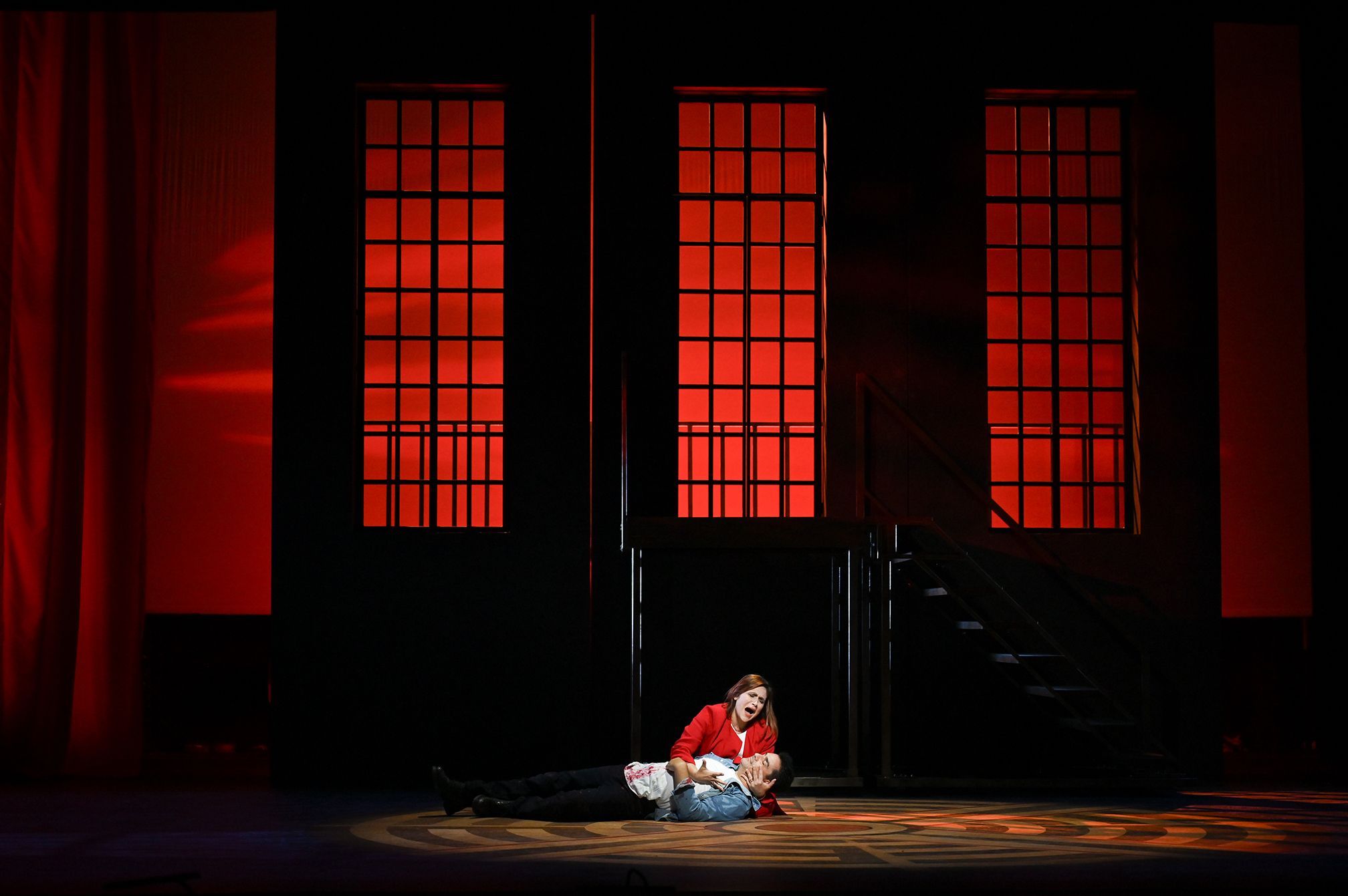 Carmen Giannattasio (Tosca) and Saimir Pirgu (Cavaradossi) &copy; Alex Brenner