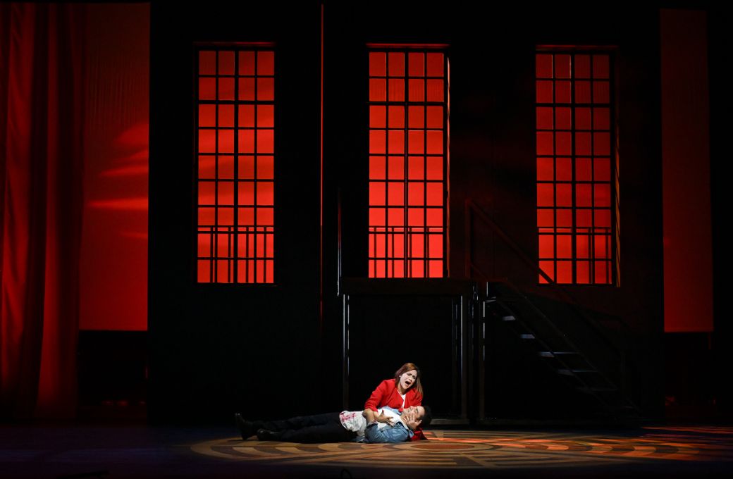 Carmen Giannattasio (Tosca) and Saimir Pirgu (Cavaradossi) &copy; Chris Christodoulou