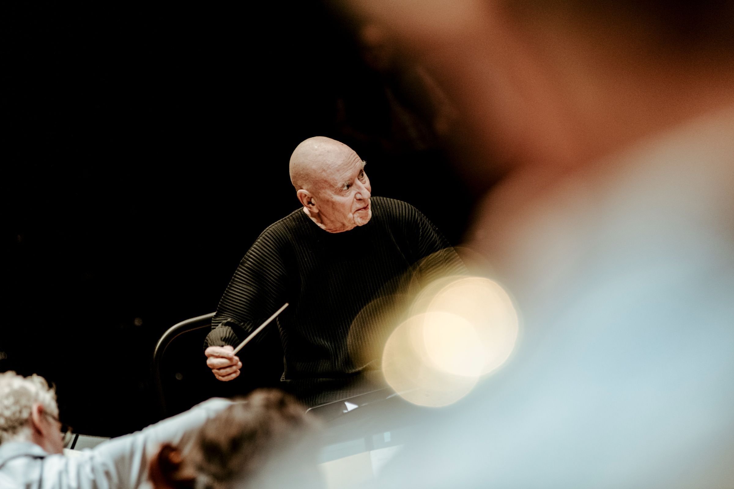 Christoph Eschenbach en répétition avec l'Orchestre de Paris &copy; Mathias Benguigui