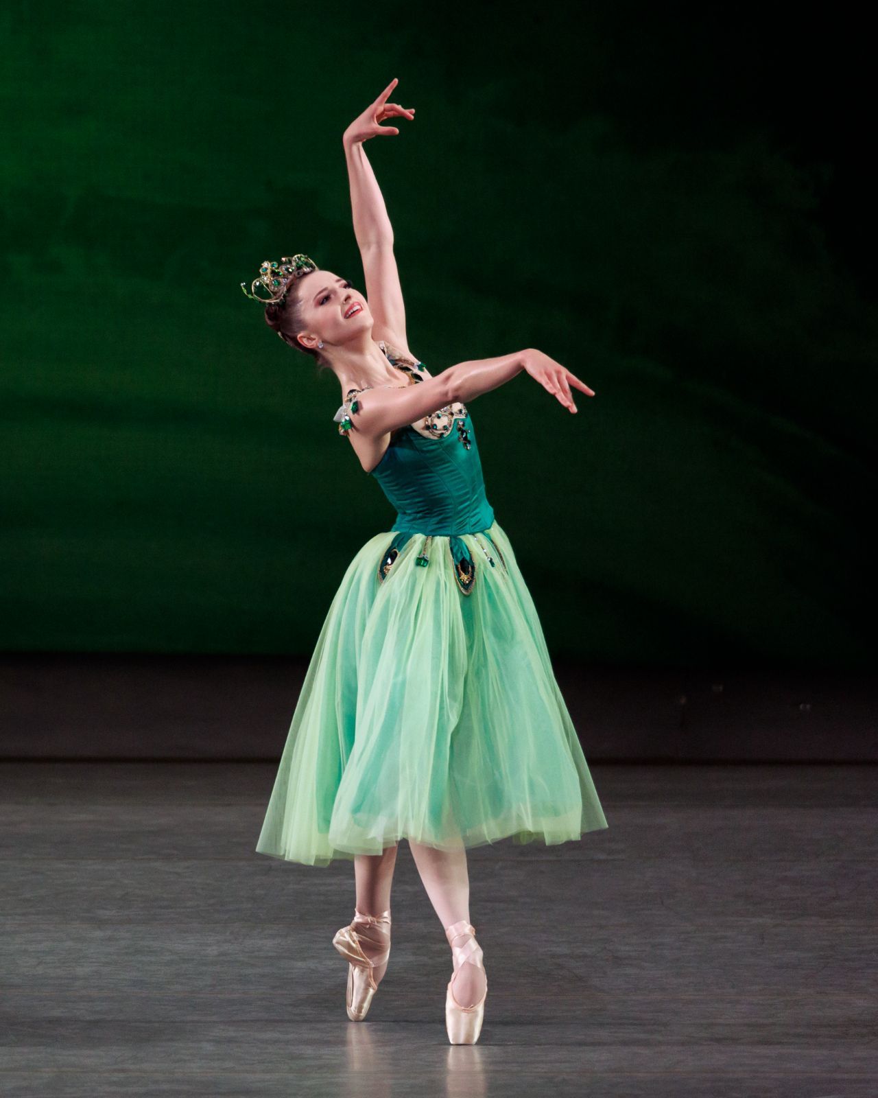 Indiana Woodward in George Balanchine’s  <i>Emeralds</i> from <i>Jewels</i> &copy; Erin Baiano