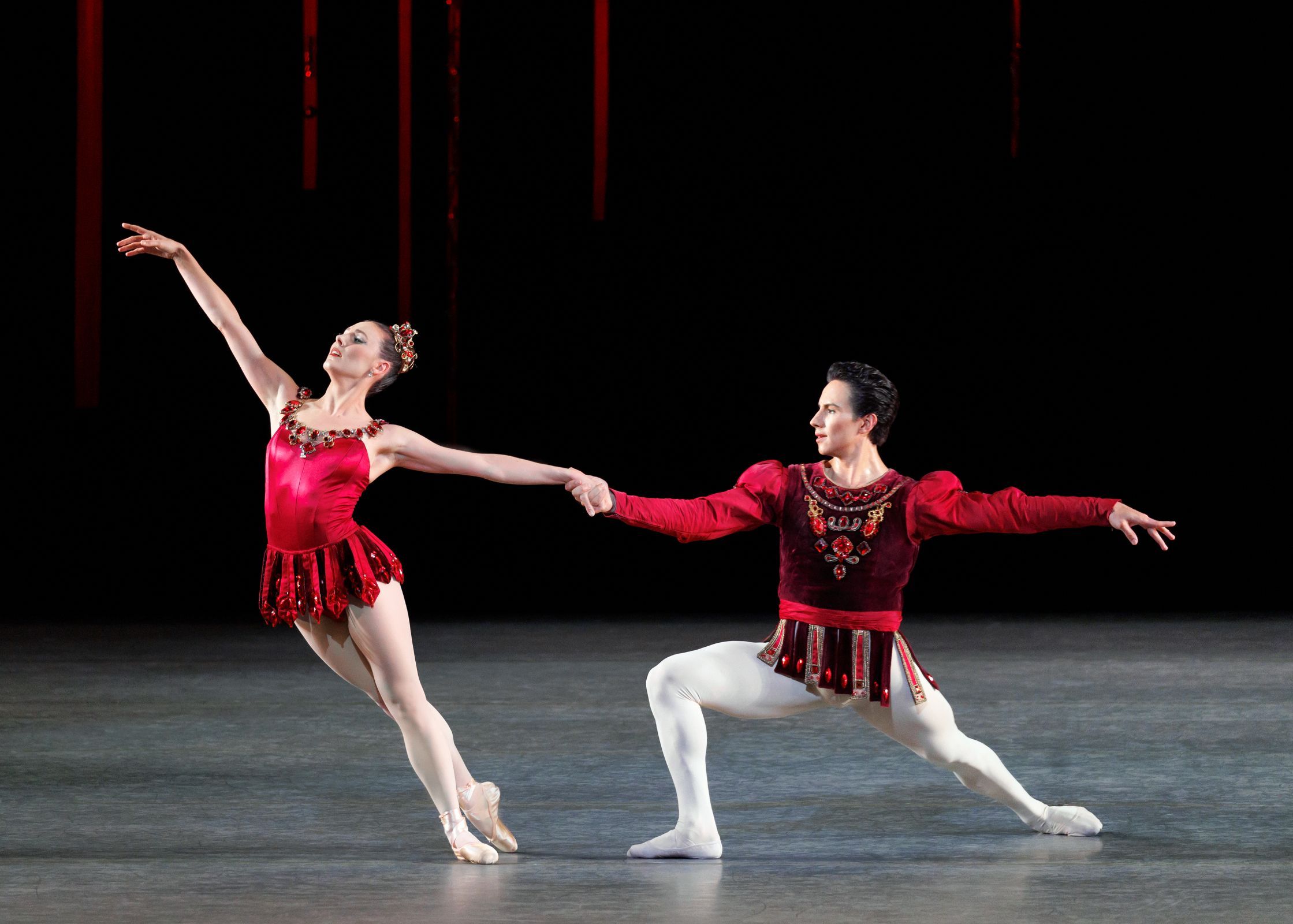 Tiler Peck and Roman Mejia in George Balanchine’s <i>Rubies</i> from <i>Jewels</i> &copy; Erin Baiano