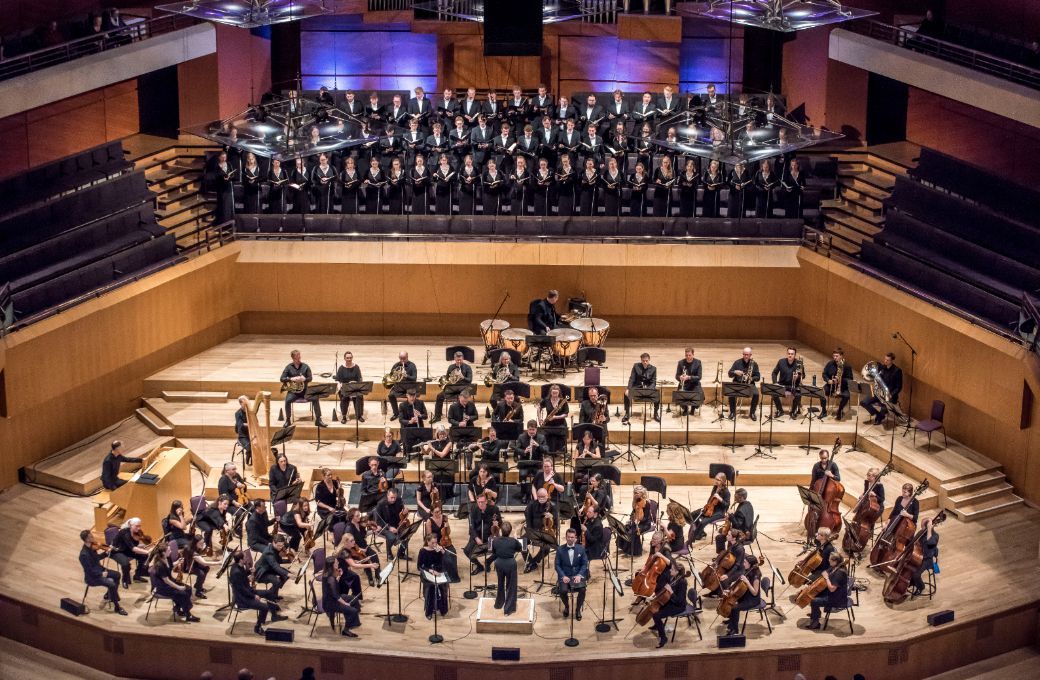 The Audi Jugendchorakademie and BBC Philharmonic Orchestra &copy; BBC | Chris Payne