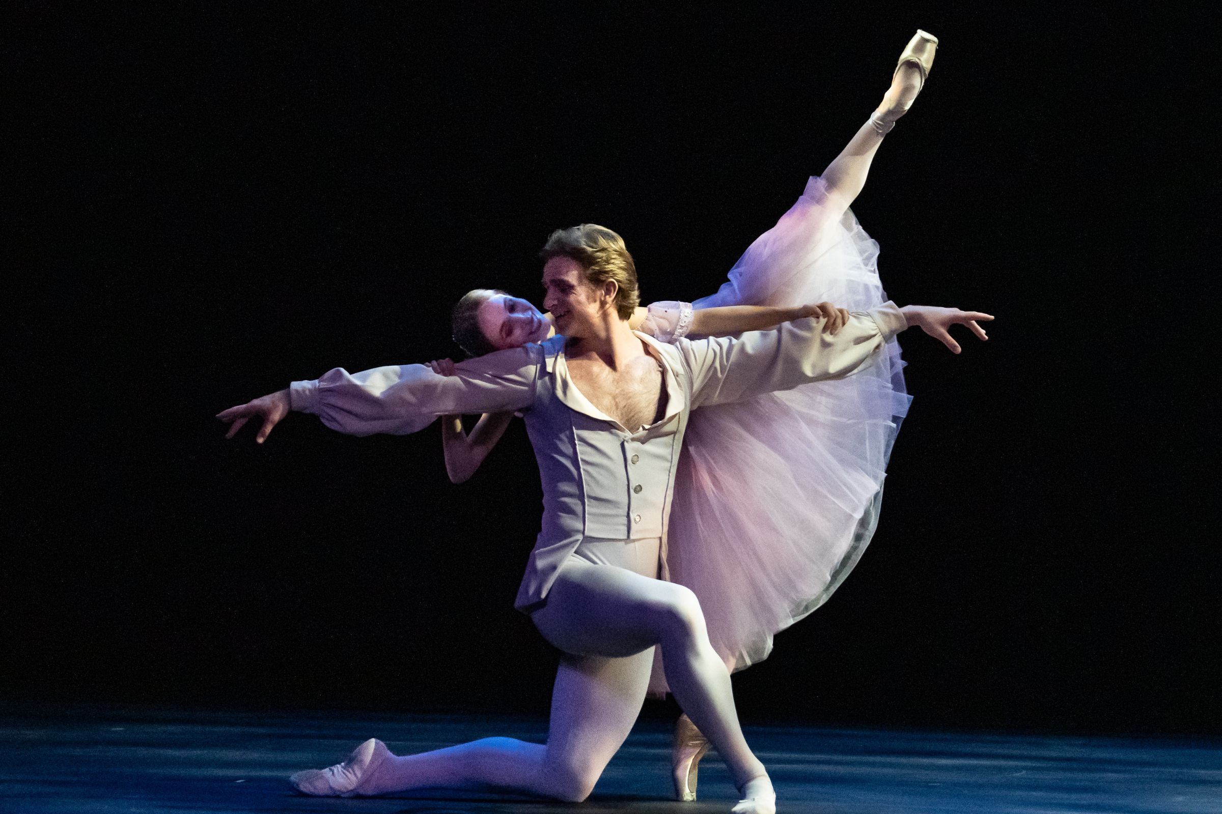 Aran Bell and Skylar Brandt in Gerald Arpino’s <i>L’Air D’Esprit</i> &copy; Steven Pisano