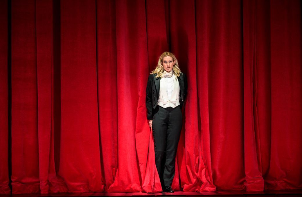 Arnheiður Eiríksdóttir as the Composer in <i>Ariadne auf Naxos</i> © Petr Neubert