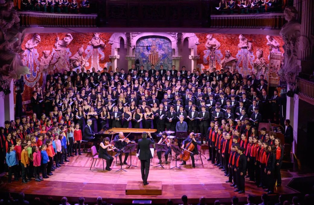 Choirs of Orfeó Català at the Palau de la Música Catalana © Antoni Bofill | Palau de la Música Catalana