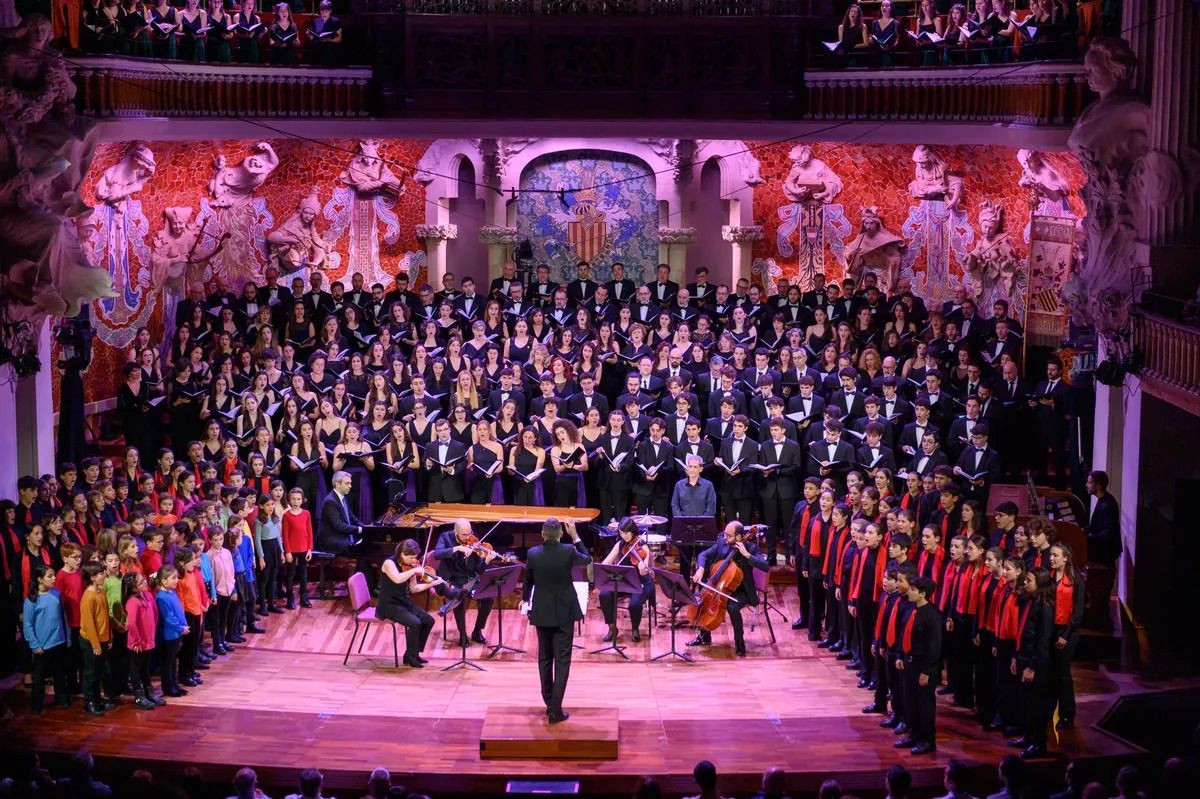 Choirs of Orfeó Català at the Palau de la Música Catalana &copy; Antoni Bofill | Palau de la Música Catalana