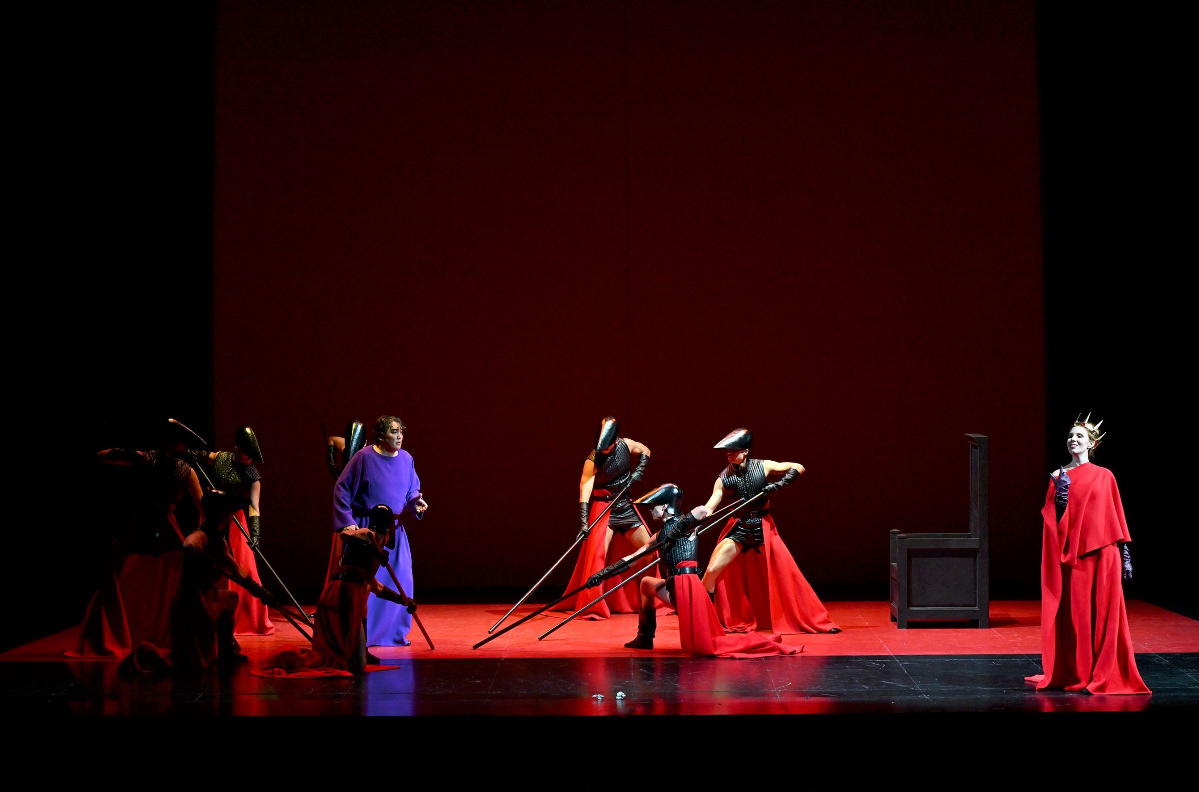 Ariunbaatar Ganbaatar (Nabucco) and Lidia Fridman (Abigaille) &copy; Roberto Ricci | Festival Verdi