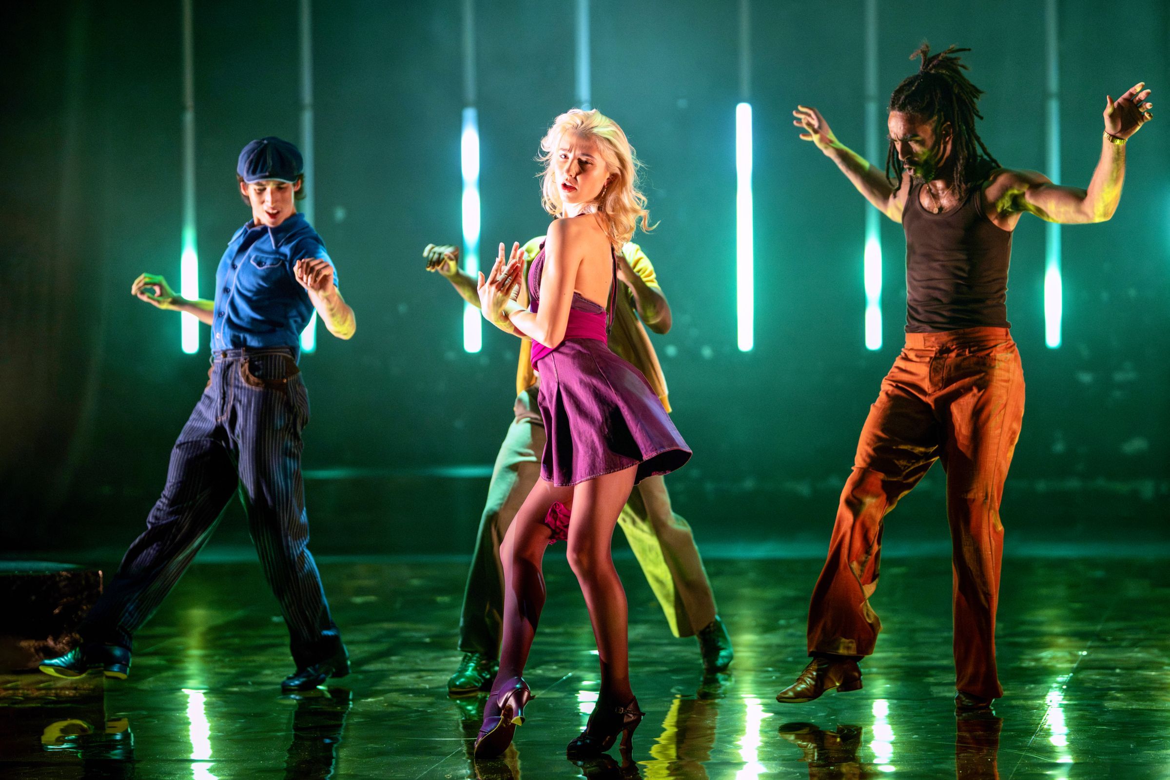 Hugo Bragg, Leila Wright and Lukas Hunt in <i>The Brown Suite</i> &copy; Deborah Jaffe