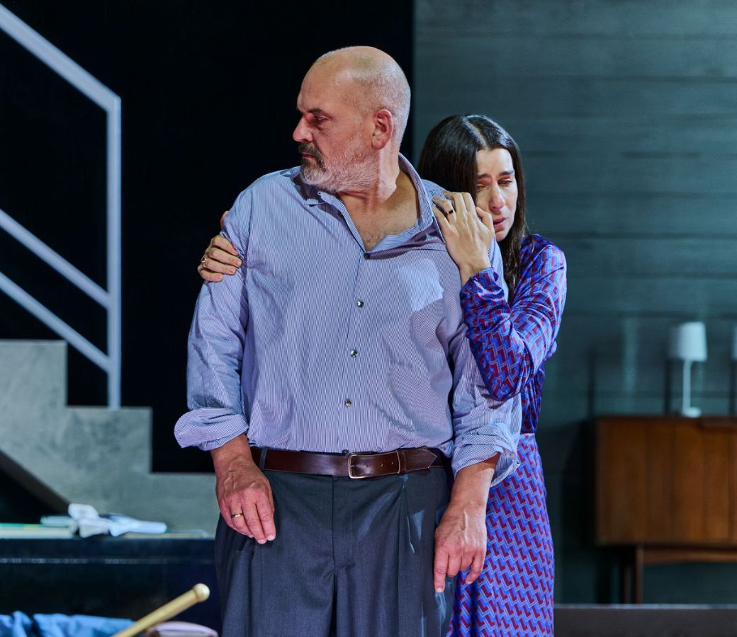 <i>Herzog Blaubarts Burg</i>: Florian Boesch (Herzog Blaubart) und Asmik Grigorian (Judith) &copy; Wiener Staatsoper | Marcel Urlaub