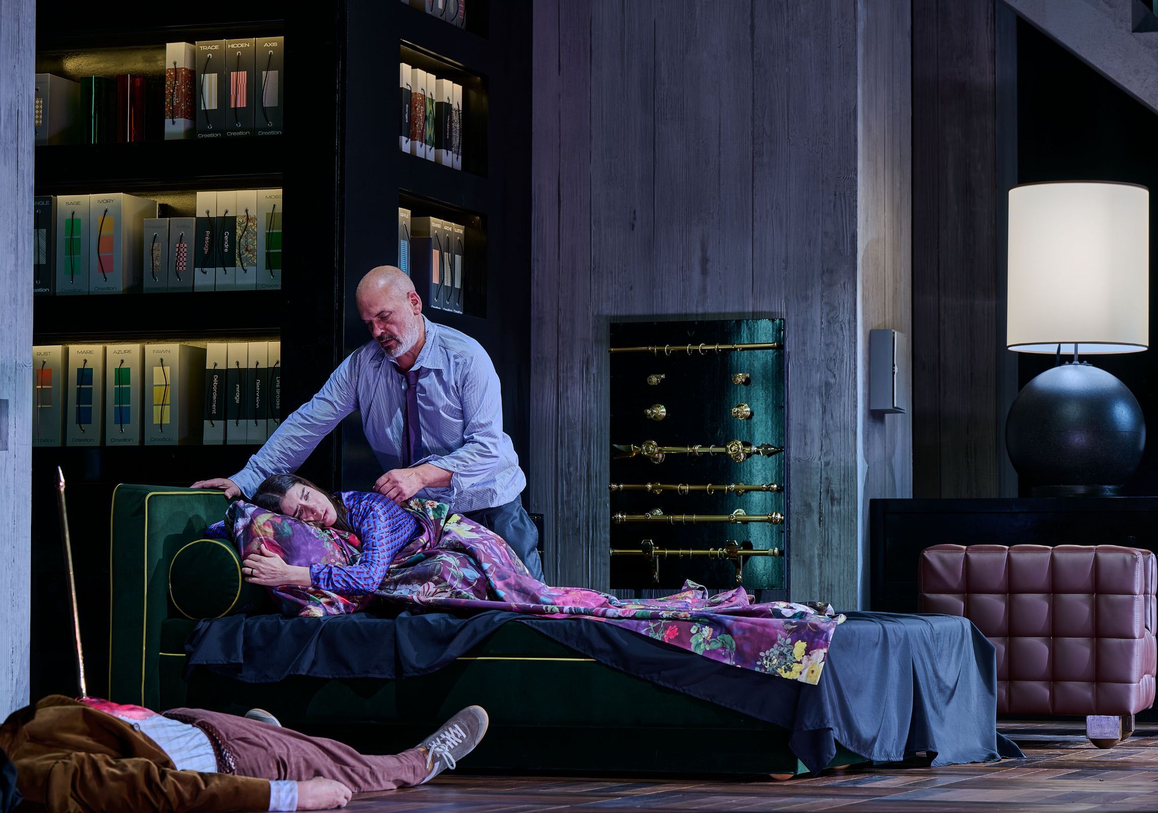 <i>Herzog Blaubarts Burg</i>: Florian Boesch (Herzog Blaubart) und Asmik Grigorian (Judith) &copy; Wiener Staatsoper | Marcel Urlaub