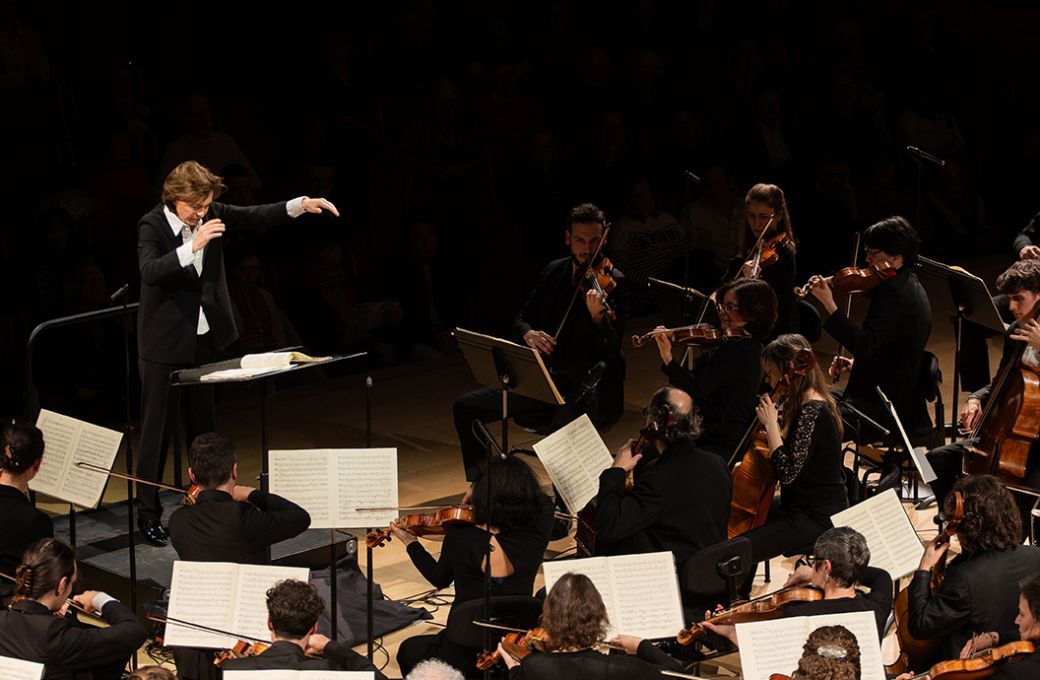 Laurence Equilbey dirige Insula orchestra © Mario le Sergent