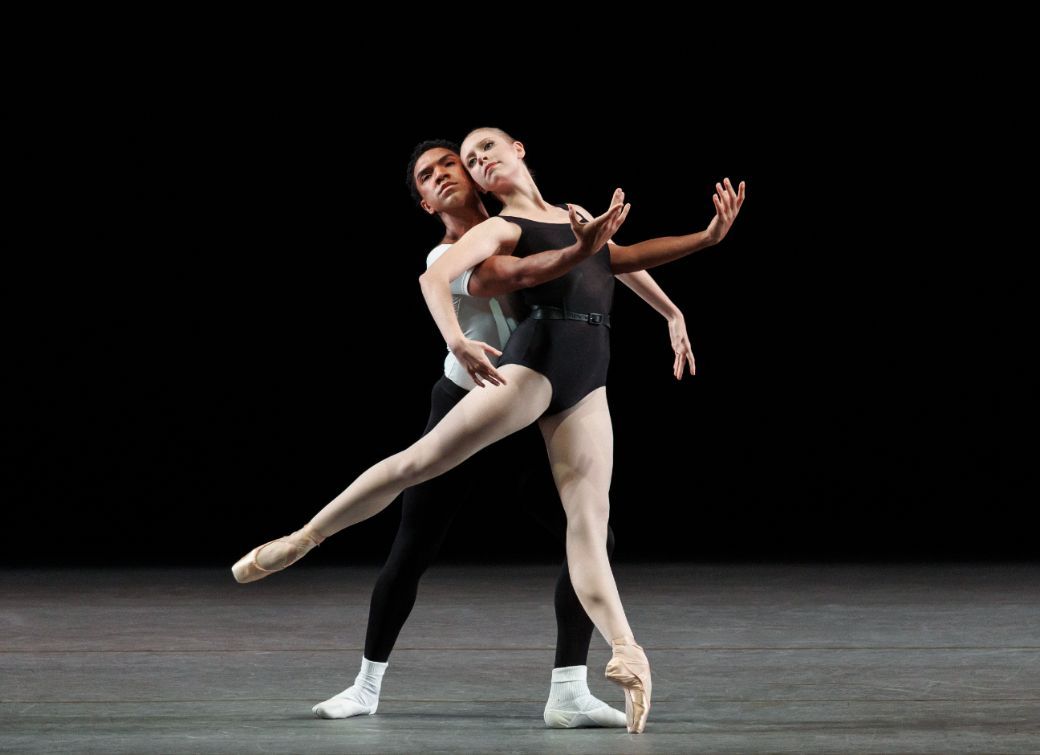 Dominika Afanasenkov and Victor Abreu in George Balanchine&rsquo;s <i>The Four Temperaments</i> &copy; Erin Baiano