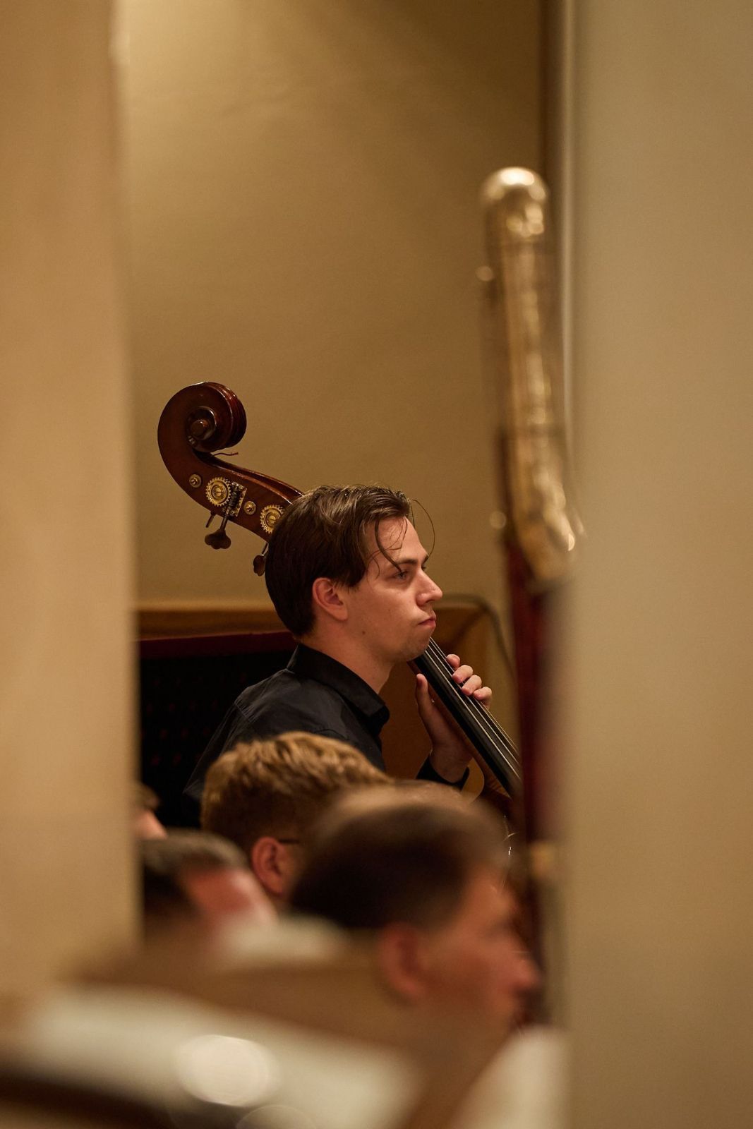 Arseniy, a 24-year-old double bassist from Mykolaiv &copy; Sofia Johanson