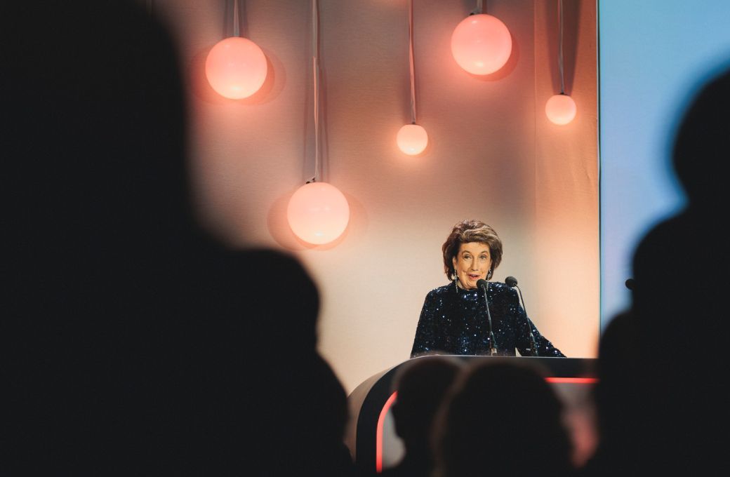 Dame Imogen Cooper accepts the Lifetime Achievement Award &copy; Jamie Hodgskin
