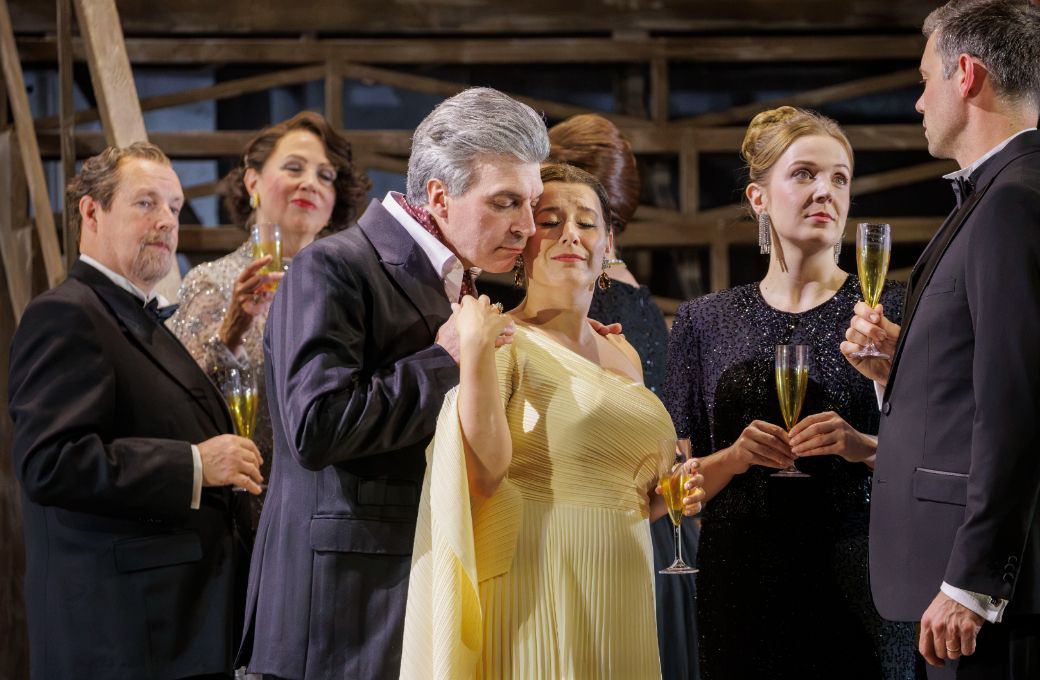 Joshua Bloom (Gremin) and Verity Wingate (Tatyana) &copy; James Glossop