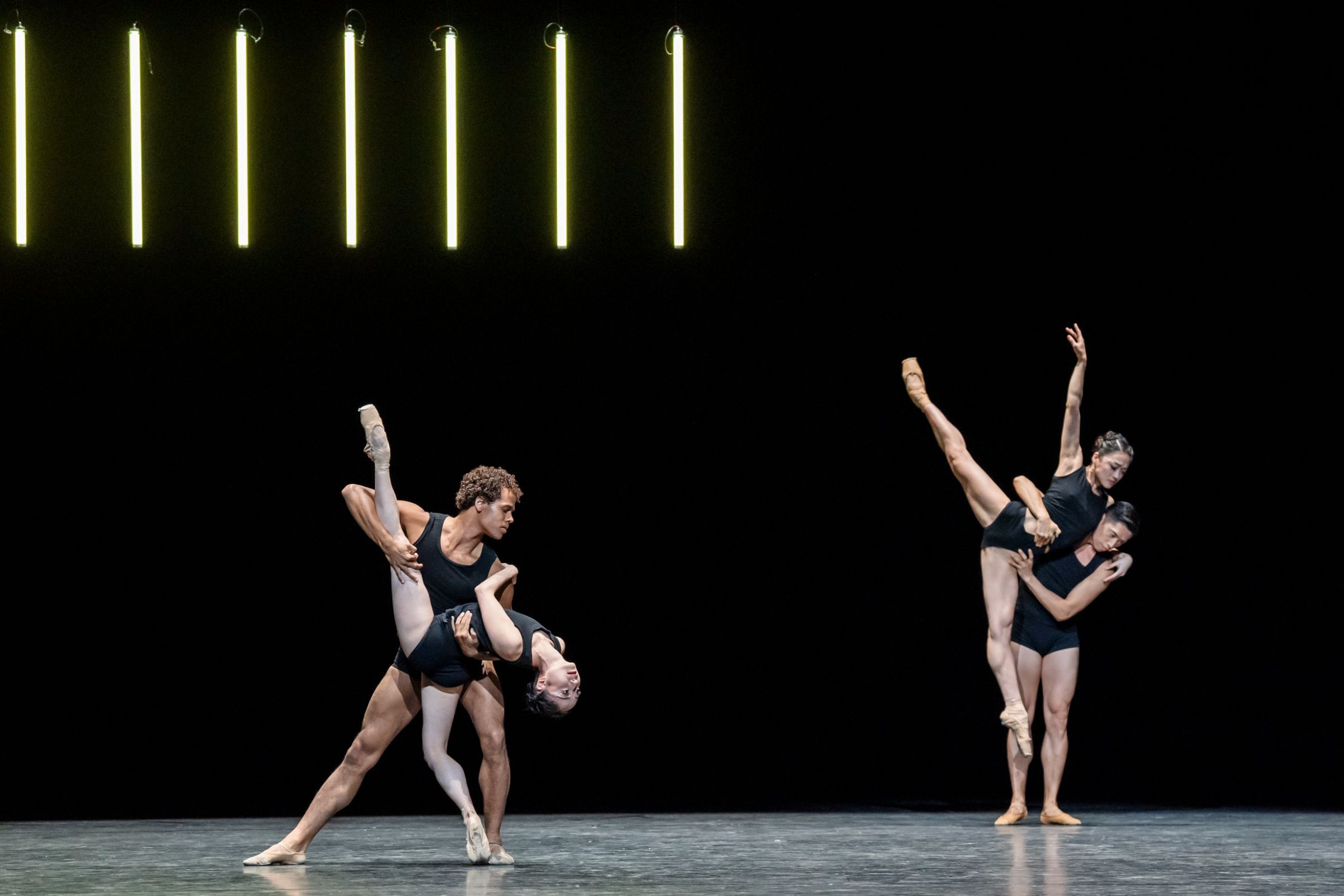 Joseph Sissens, Sae Maeda, Tzu-Chao Chou and Miki Mizutani in Wayne McGregor’s <i>Nimbus</i> &copy; 2026 Tristram Kenton