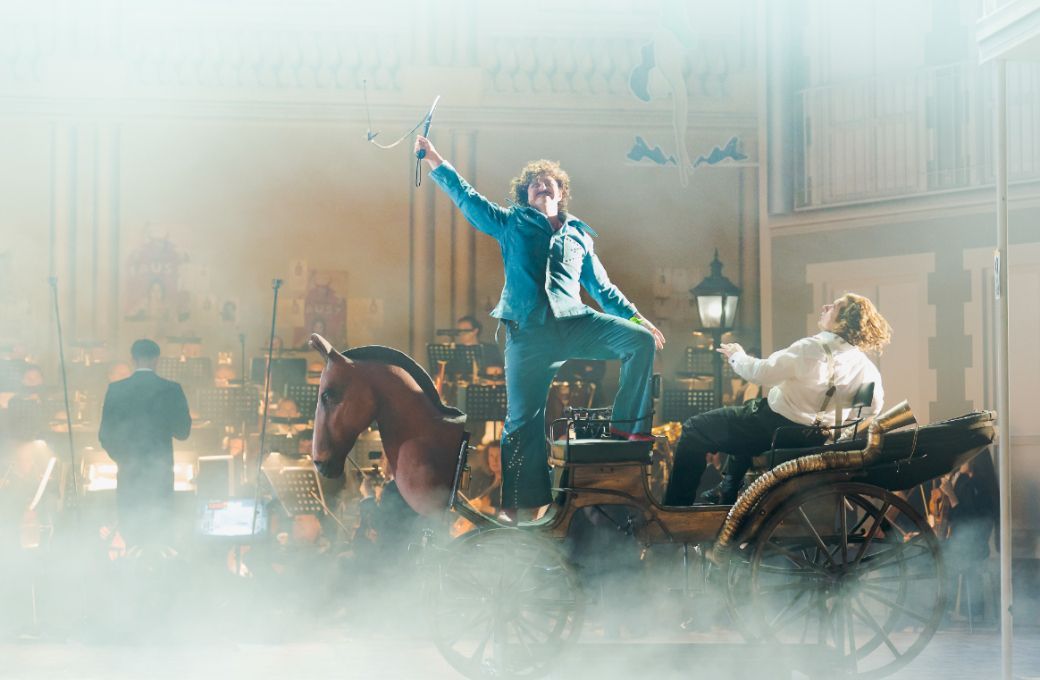 Nikita Ivasechko (M&eacute;phistoph&eacute;l&egrave;s) und Pavel Petrov (Faust) &copy; Werner Kmetitsch