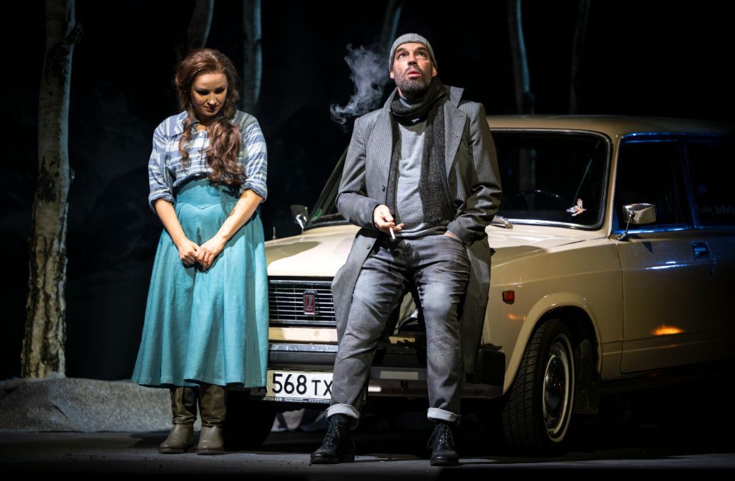Tetiana Miyus (Tatjana) und M&aacute;t&eacute; S&oacute;lyom-Nagy (Onegin) &copy; Lutz Edelhoff