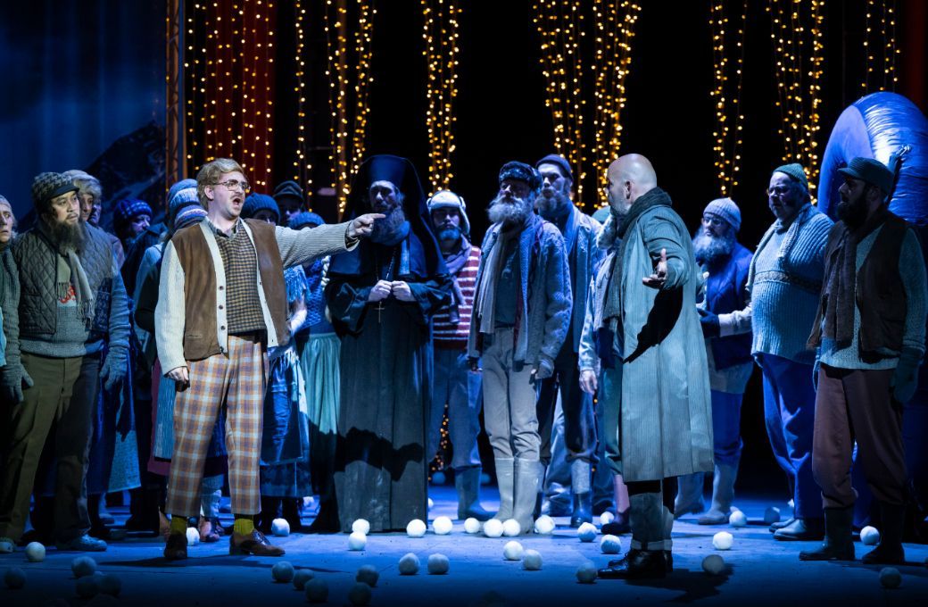 Tristan Blanchet (Lensky) und M&aacute;t&eacute; S&oacute;lyom-Nagy (Onegin) &copy; Lutz Edelhoff