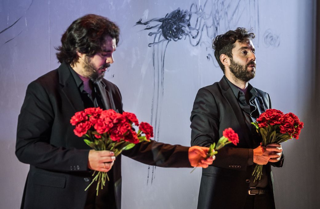 El cantaor Sergio G&oacute;mez "El Colorao" y el bar&iacute;tono Javier Povedano &copy; Luis Ollero | Teatro de la Zarzuela