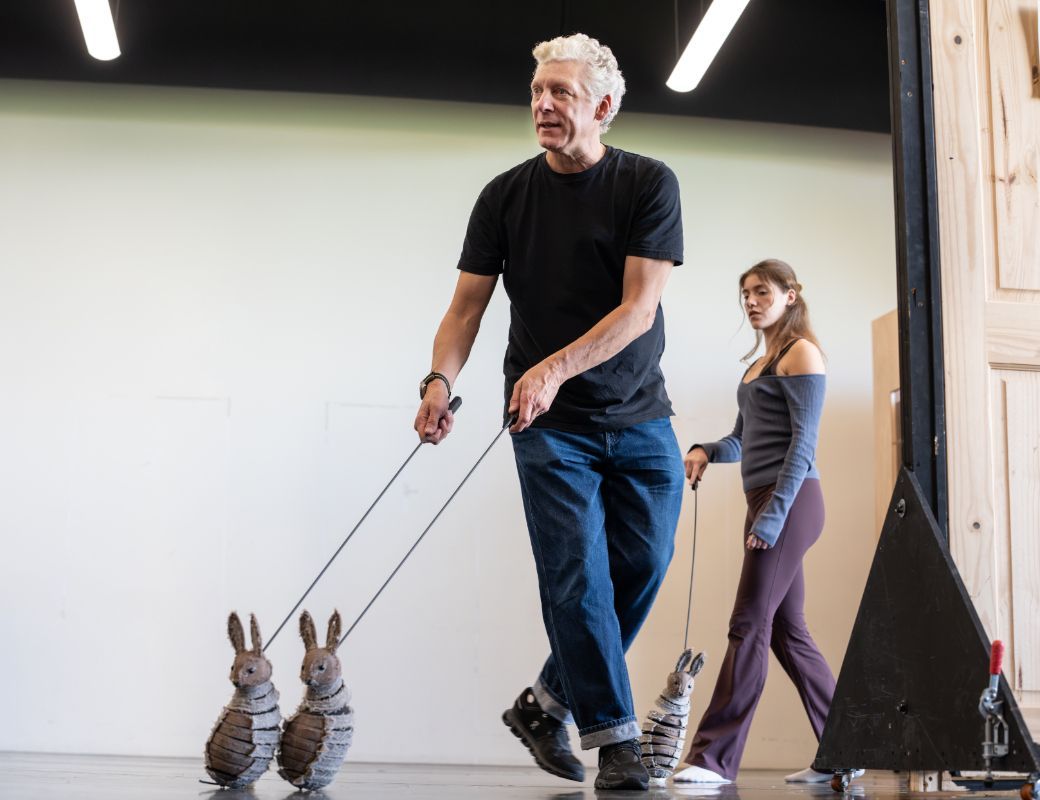 Will Tuckett, choreographer and director, and Eleanor Copping, dancer, rehearsing <i>The Snowman</i> &copy; Johan Persson