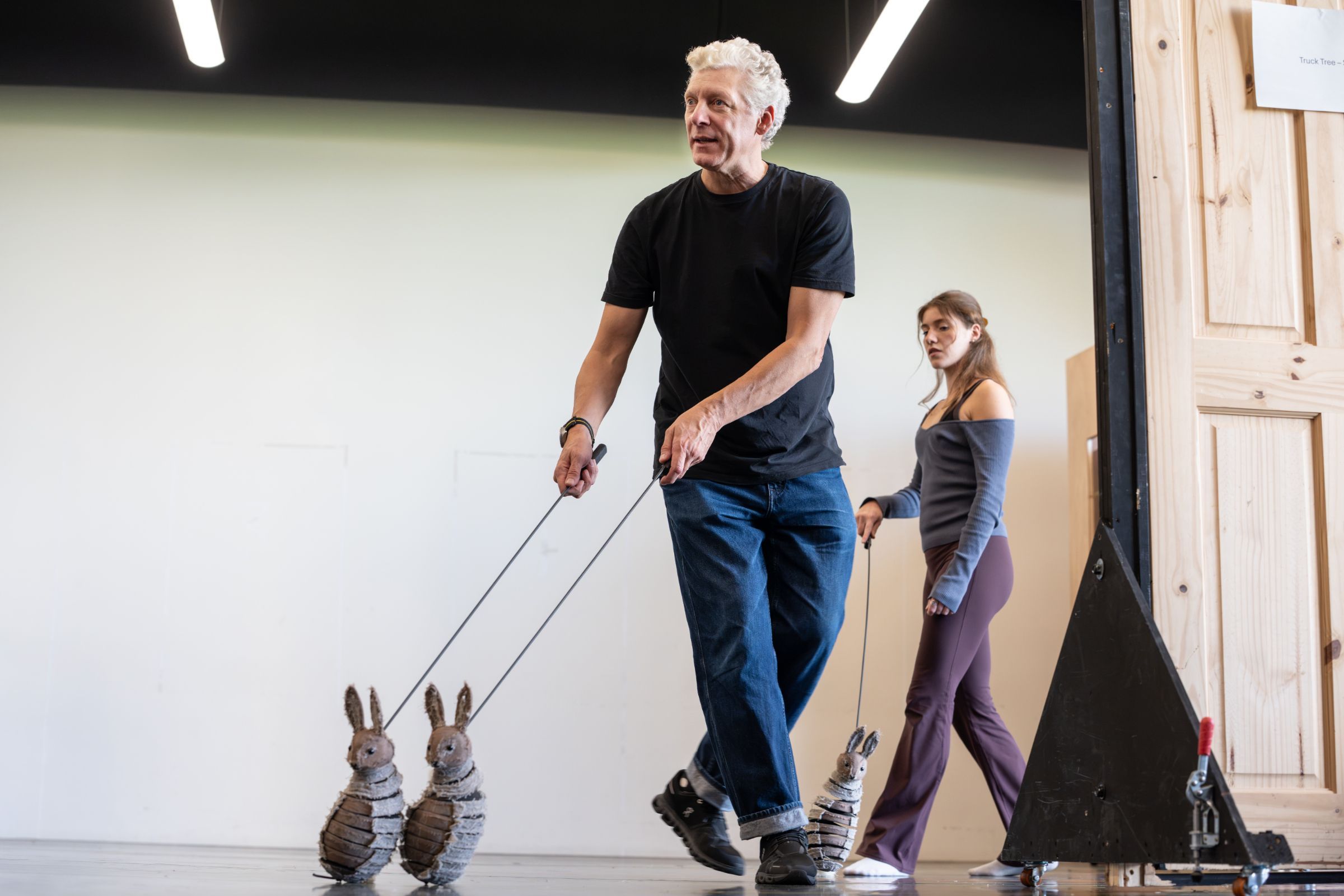 Will Tuckett, choreographer and director, and Eleanor Copping, dancer, rehearsing <i>The Snowman</i> &copy; Johan Persson