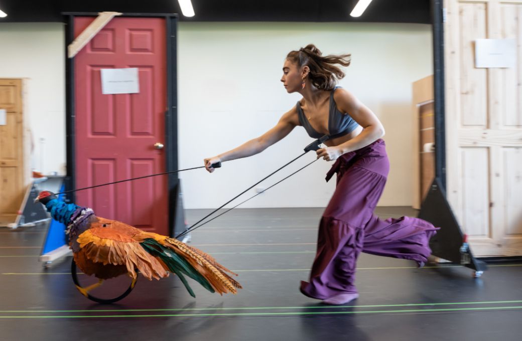 Serafina Sofia Barbieri rehearsing <i>The Snowman</i> &copy; Johan Persson