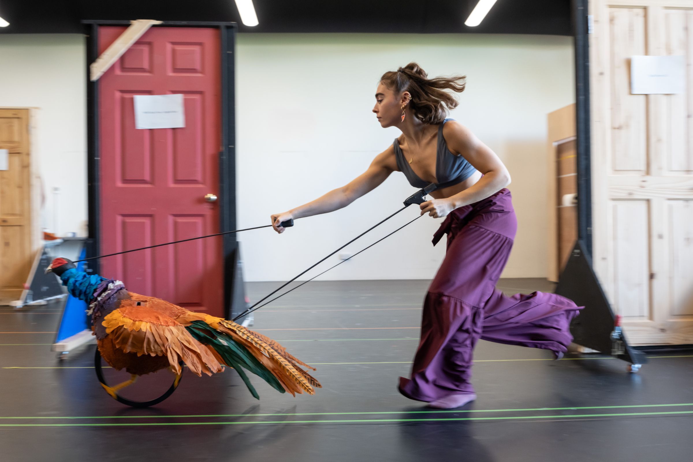 Serafina Sofia Barbieri rehearsing <i>The Snowman</i> &copy; Johan Persson